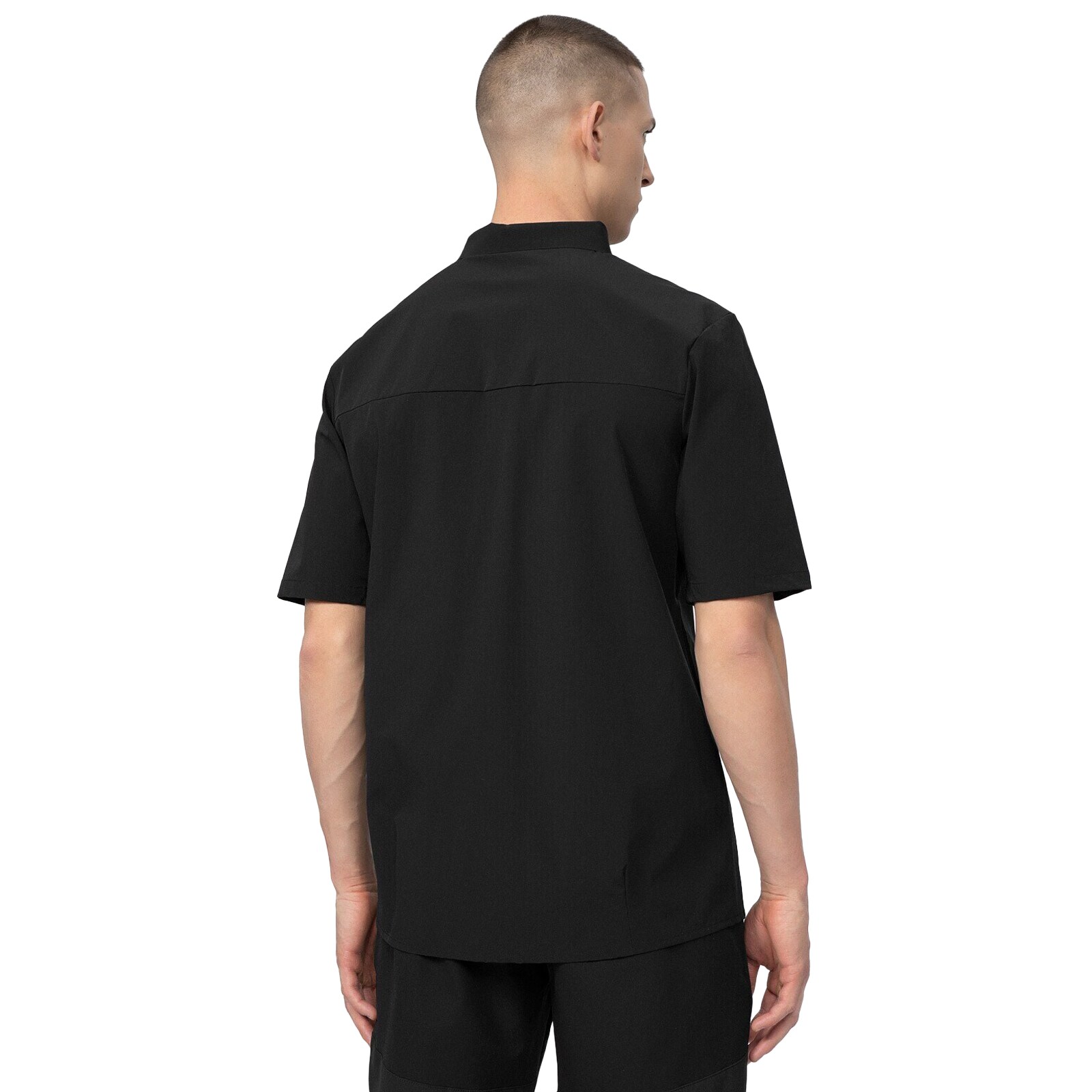 4F KDM060 Short Sleeve Trekking Shirt - Deep Black