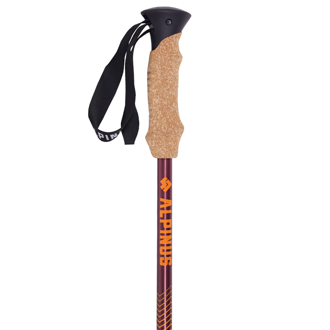 Alpinus Monte Rosa Trekking Poles - Brown-Yellow