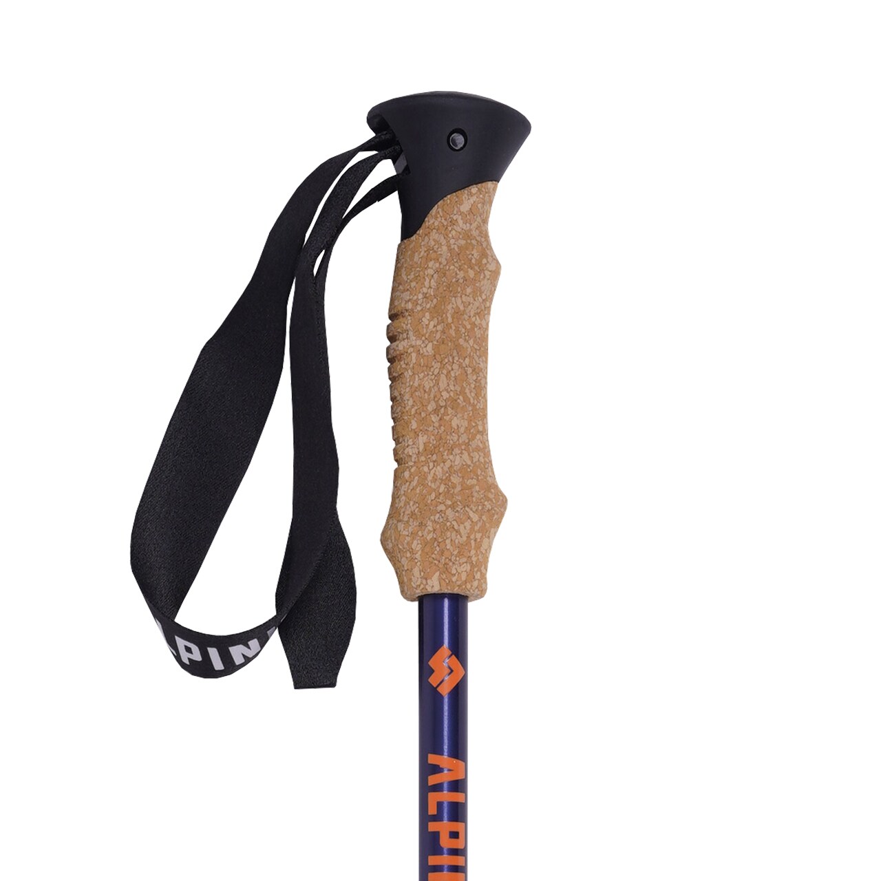 Alpinus Monte Rosa Trekking Poles - Navy Blue-Gold