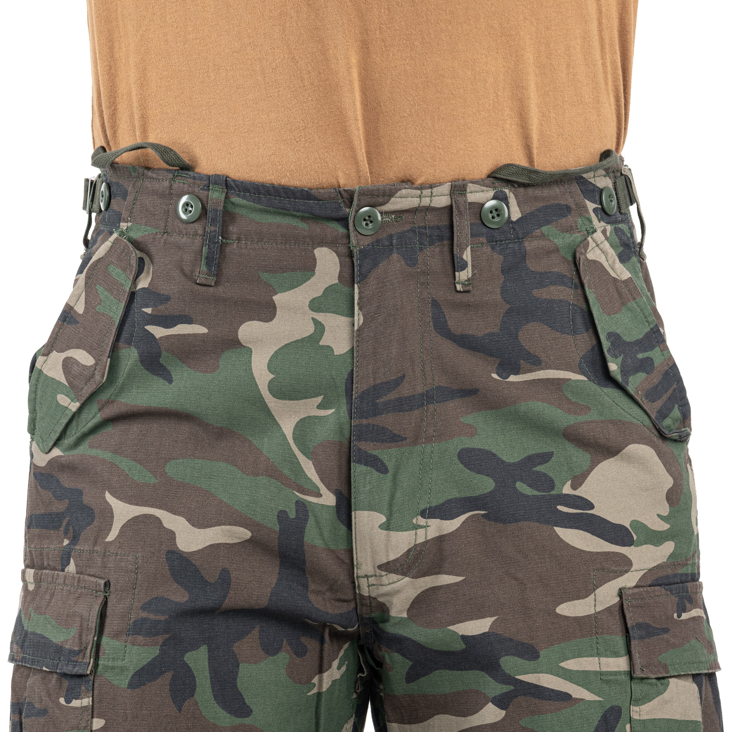 Brandit M65 Vintage Combat Pants - Woodland