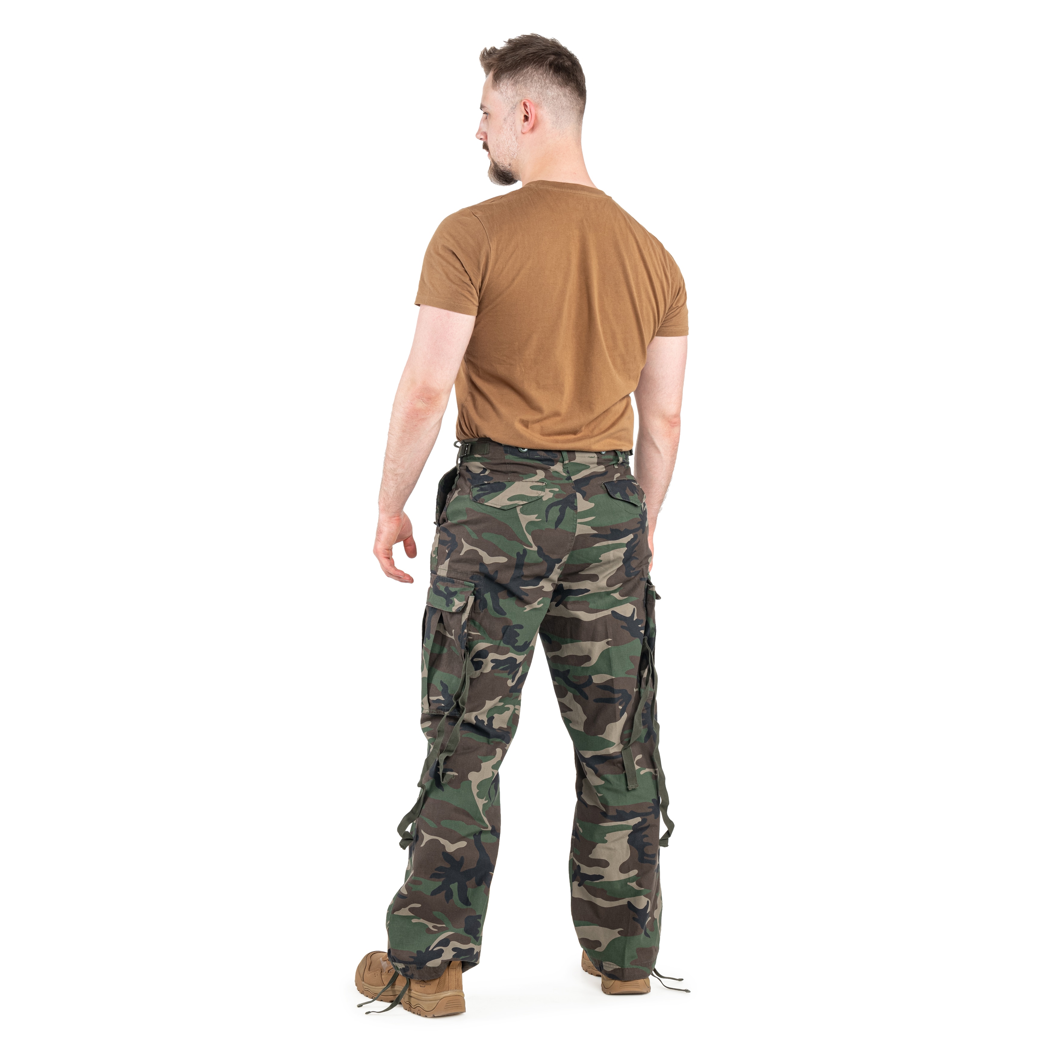 Brandit M65 Vintage Combat Pants - Woodland