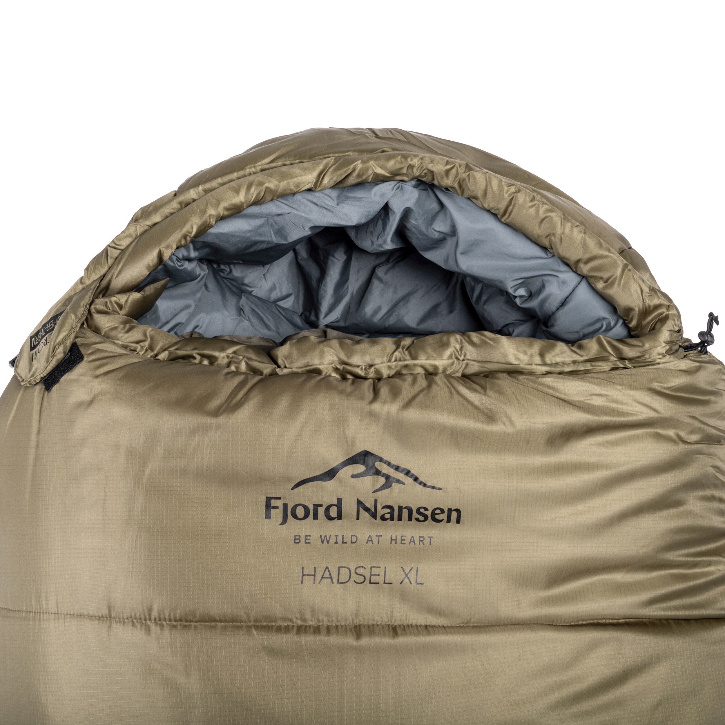 Fjord Nansen Hadsel XL Sleeping Bag Olive Drab 1900 g - right
