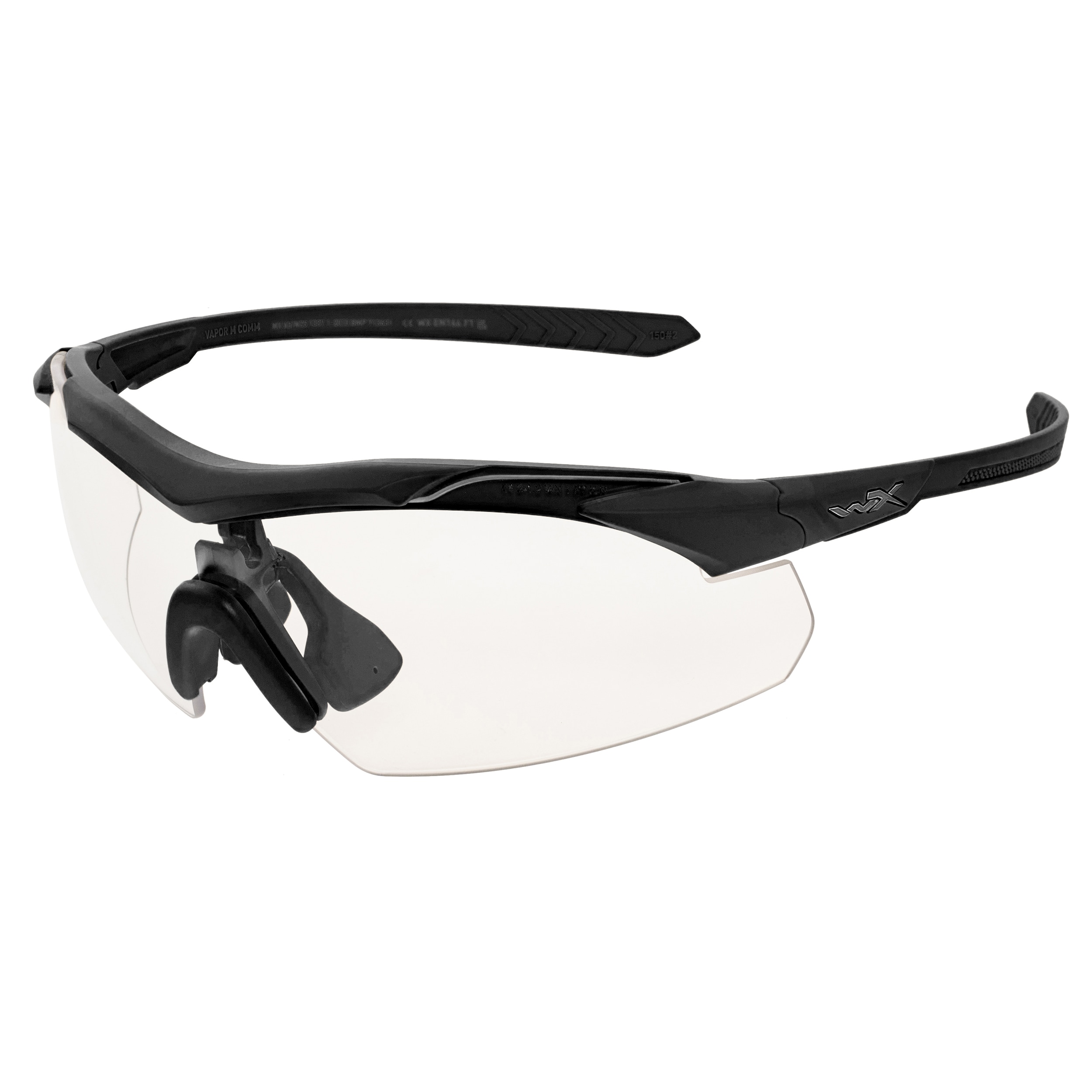 Wiley X Vapor Comm 2.5 tactical glasses Set 3in1 - Matte Black