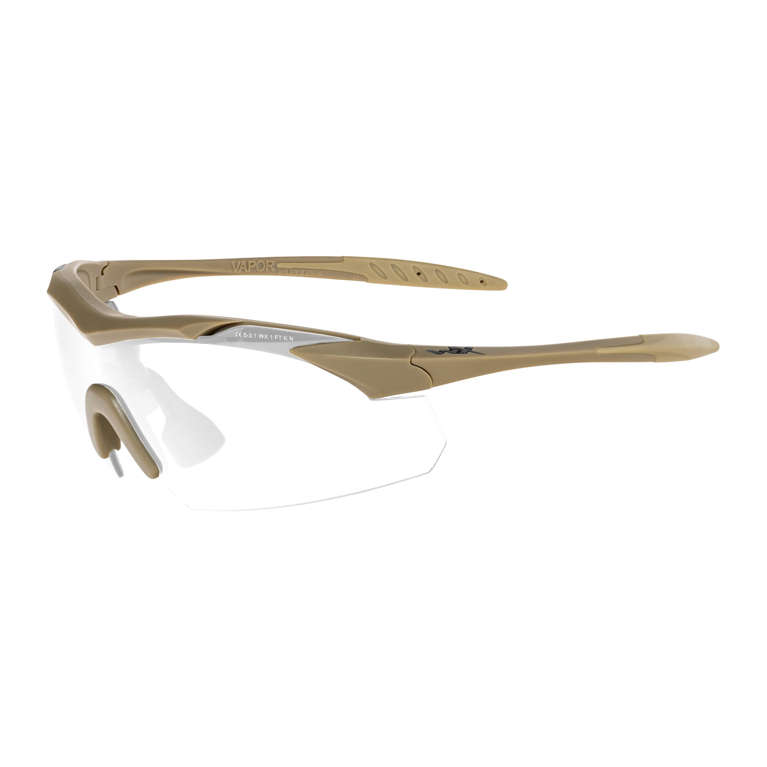 Wiley X Vapor 2.5 Set 3in1 Tactical Glasses - Matte Tan