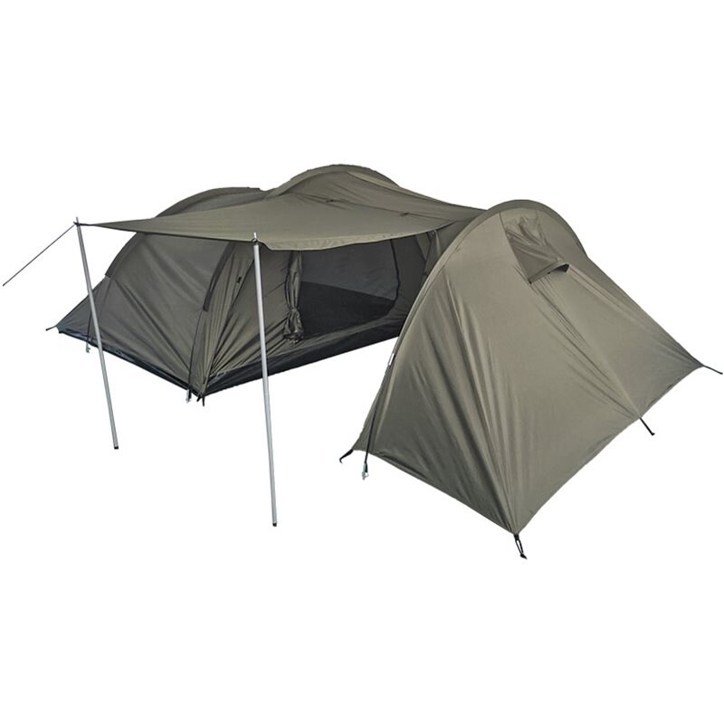 Mil-Tec 4-person tent with vestibule - olive