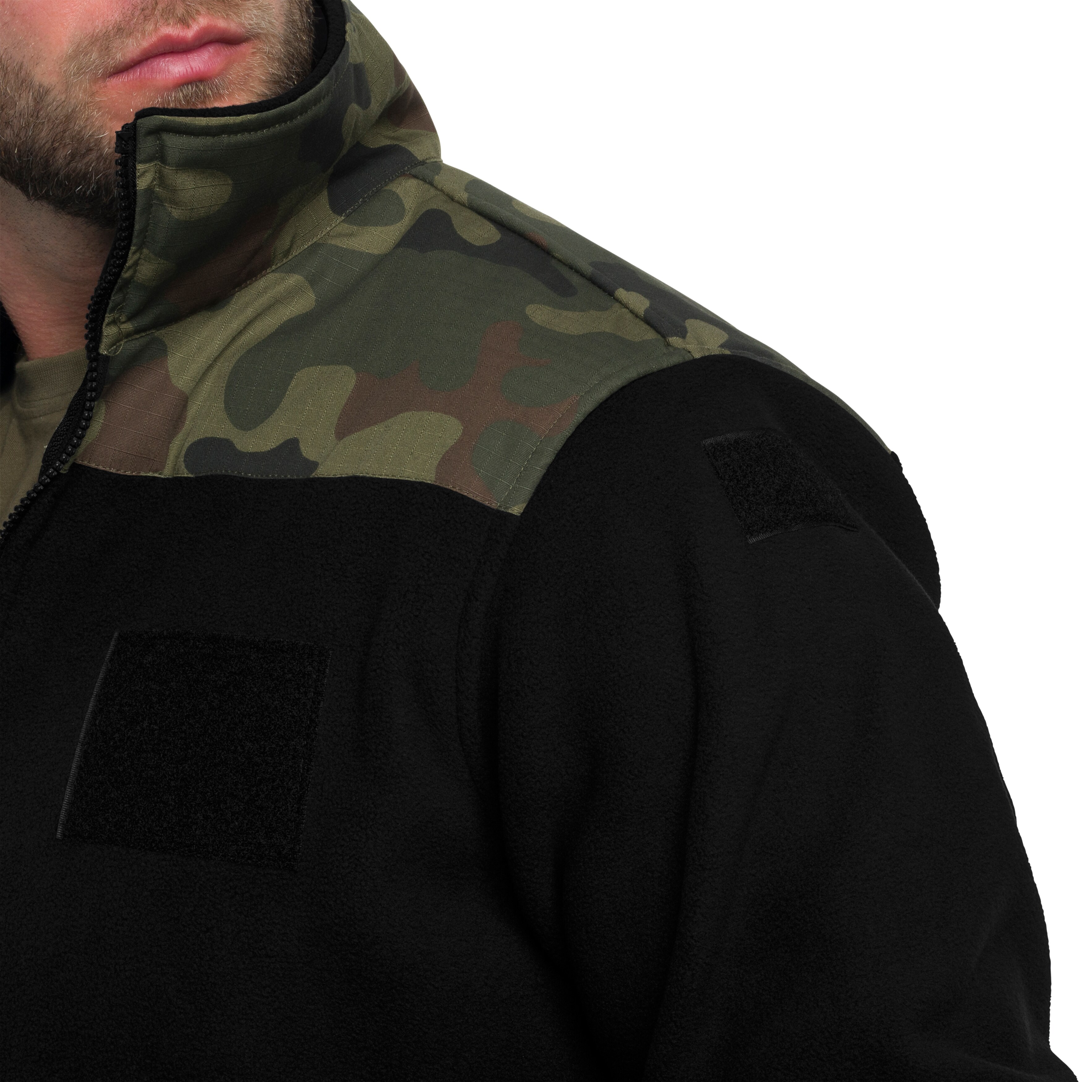 Maxtex Standard Fleece - Black/wz.93 Pantera PL Woodland