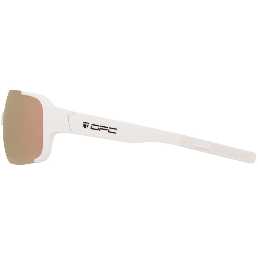 OPC All Round Jet I Polarized Sunglasses - Matt White/Gold Revo