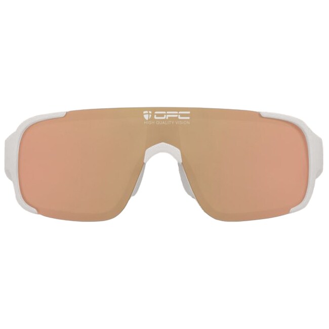 OPC All Round Jet I Polarized Sunglasses - Matt White/Gold Revo