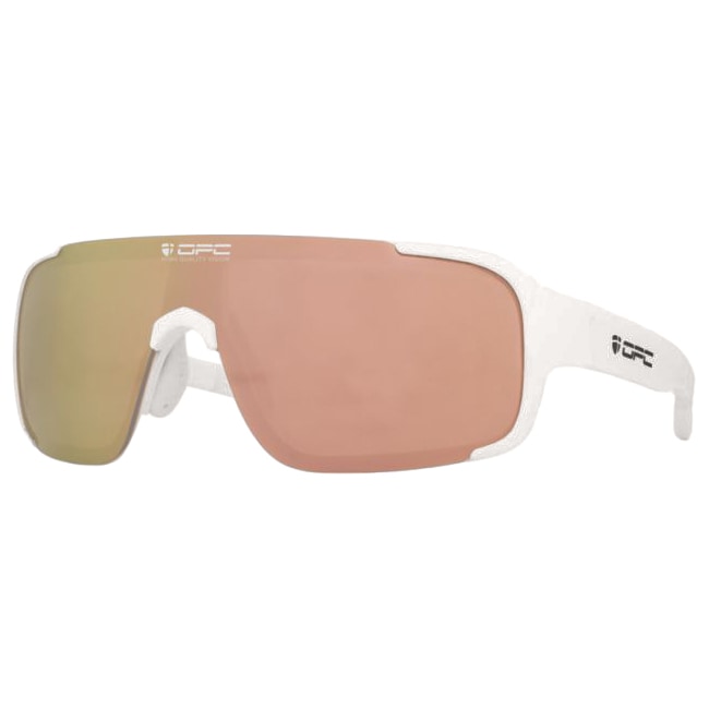 OPC All Round Jet I Polarized Sunglasses - Matt White/Gold Revo