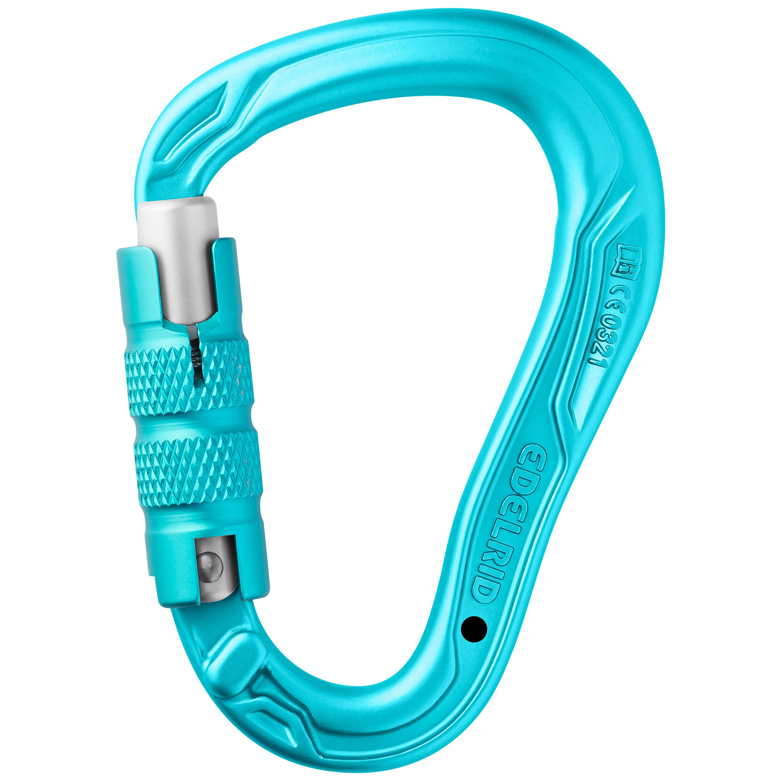 Edelrid HMS Bullet Triple RFID Climbing Carabiner - Icemint