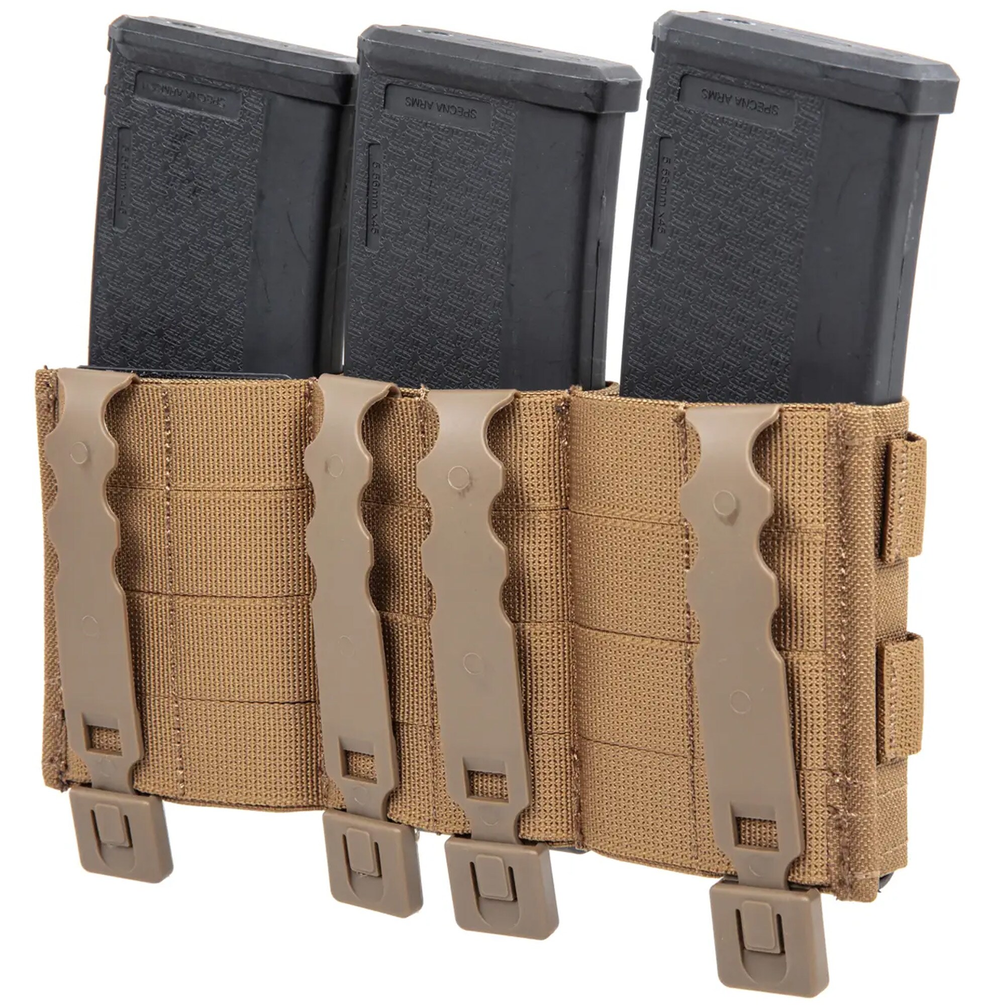 Wosport FAST triple open magazine pouch - Coyote Brown
