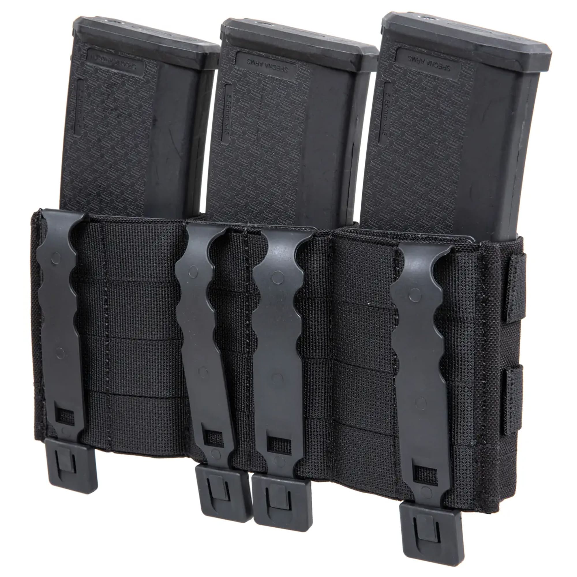 Wosport FAST triple open magazine pouch - Black