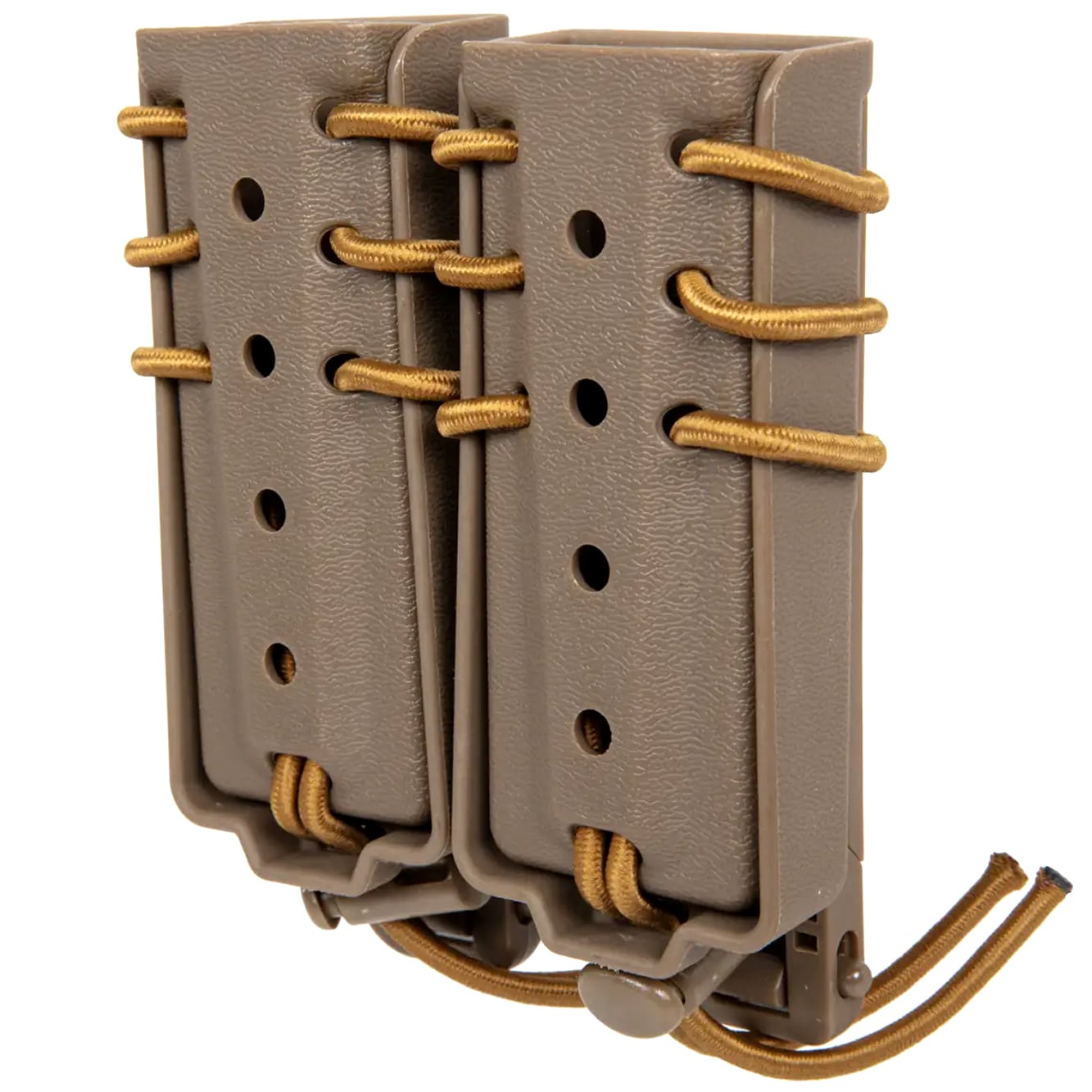 Wosport Urban Long Quick Pull Double Magazine Pouch - Tan