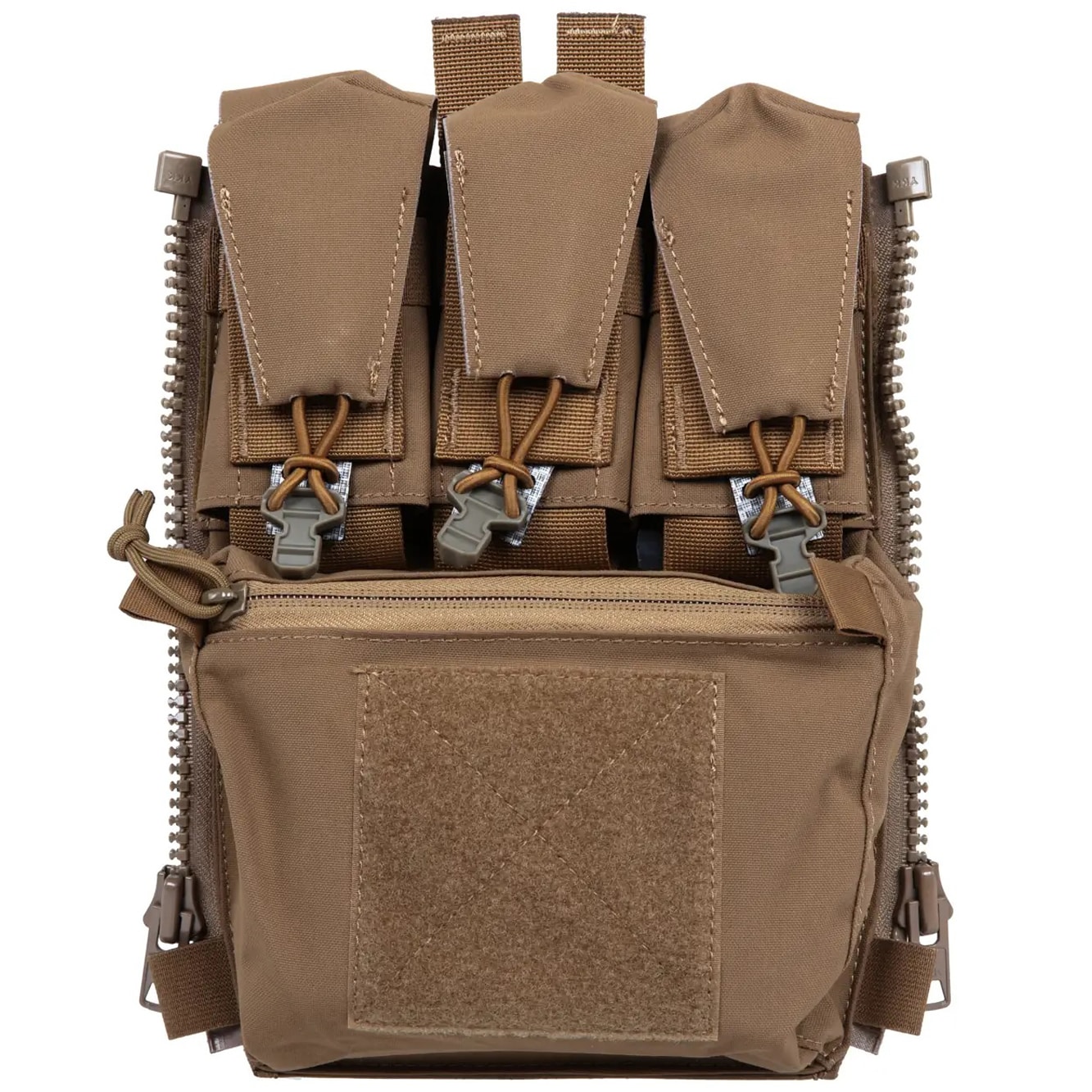 Wosport V5 PC Tactical Panel with Pistol Pouches - Coyote Brown
