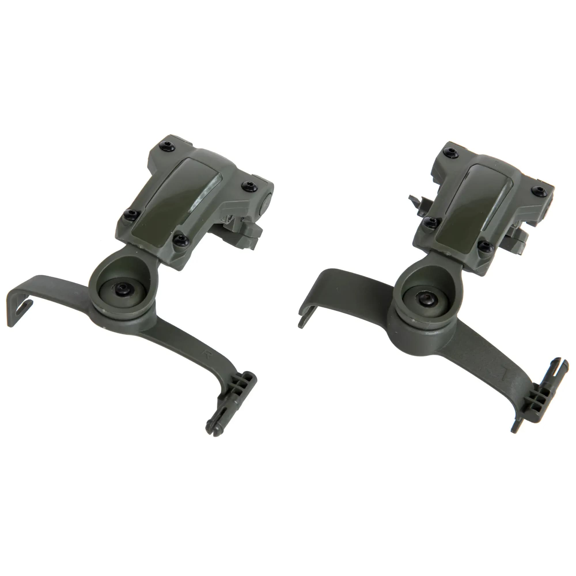 Wosport Comtac headset adapter for helmets with ARC rails - Olive