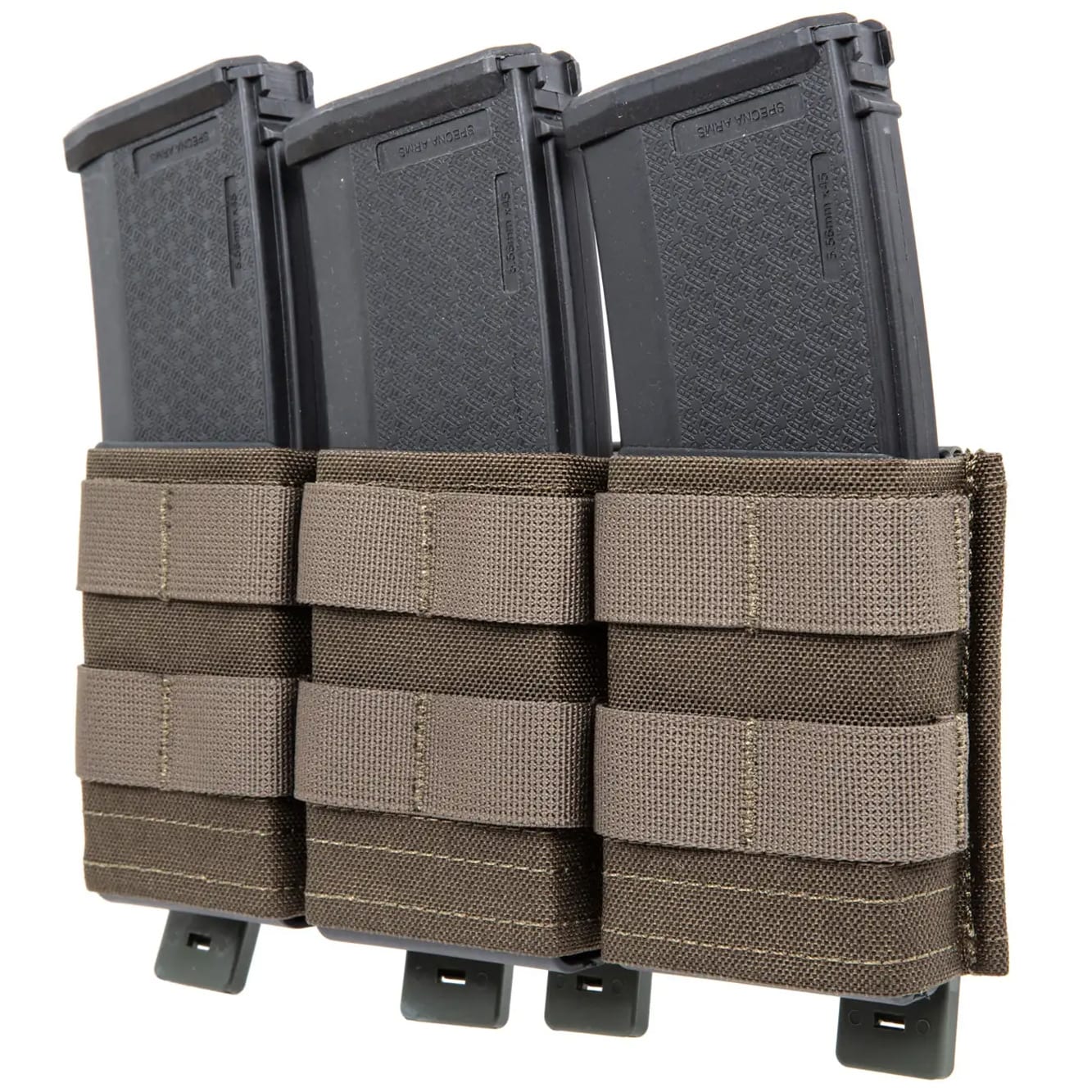 Wosport FAST 5.56 open triple pouch for large magazines – Ranger Green