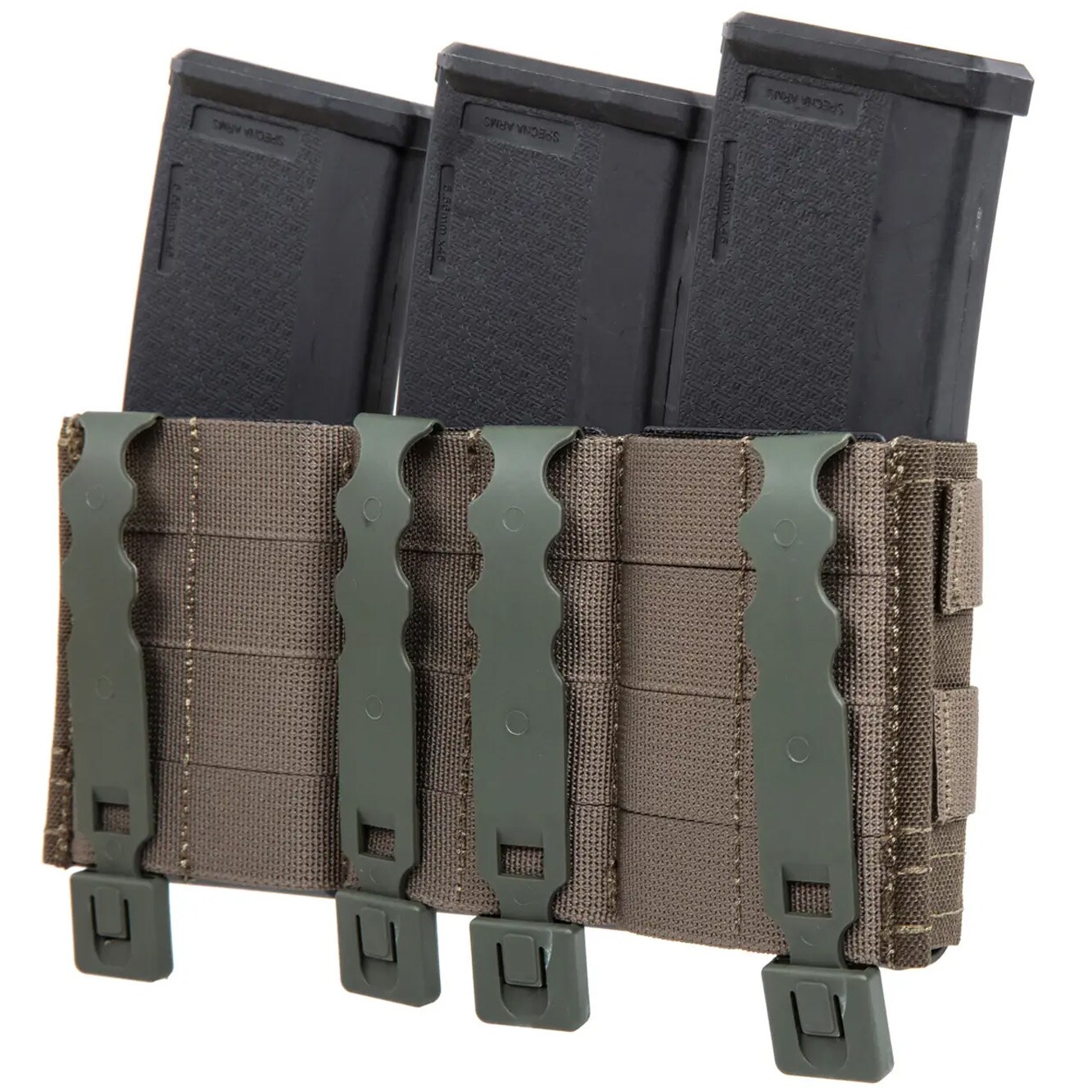 Wosport FAST 5.56 open triple pouch for large magazines – Ranger Green