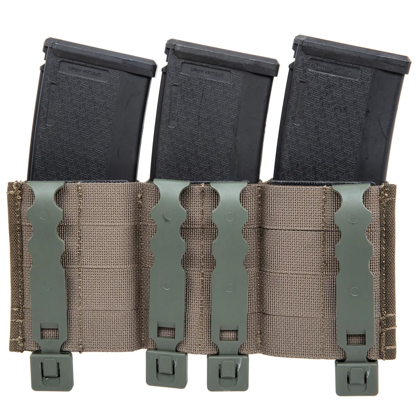 Wosport FAST 5.56 open triple pouch for large magazines – Ranger Green