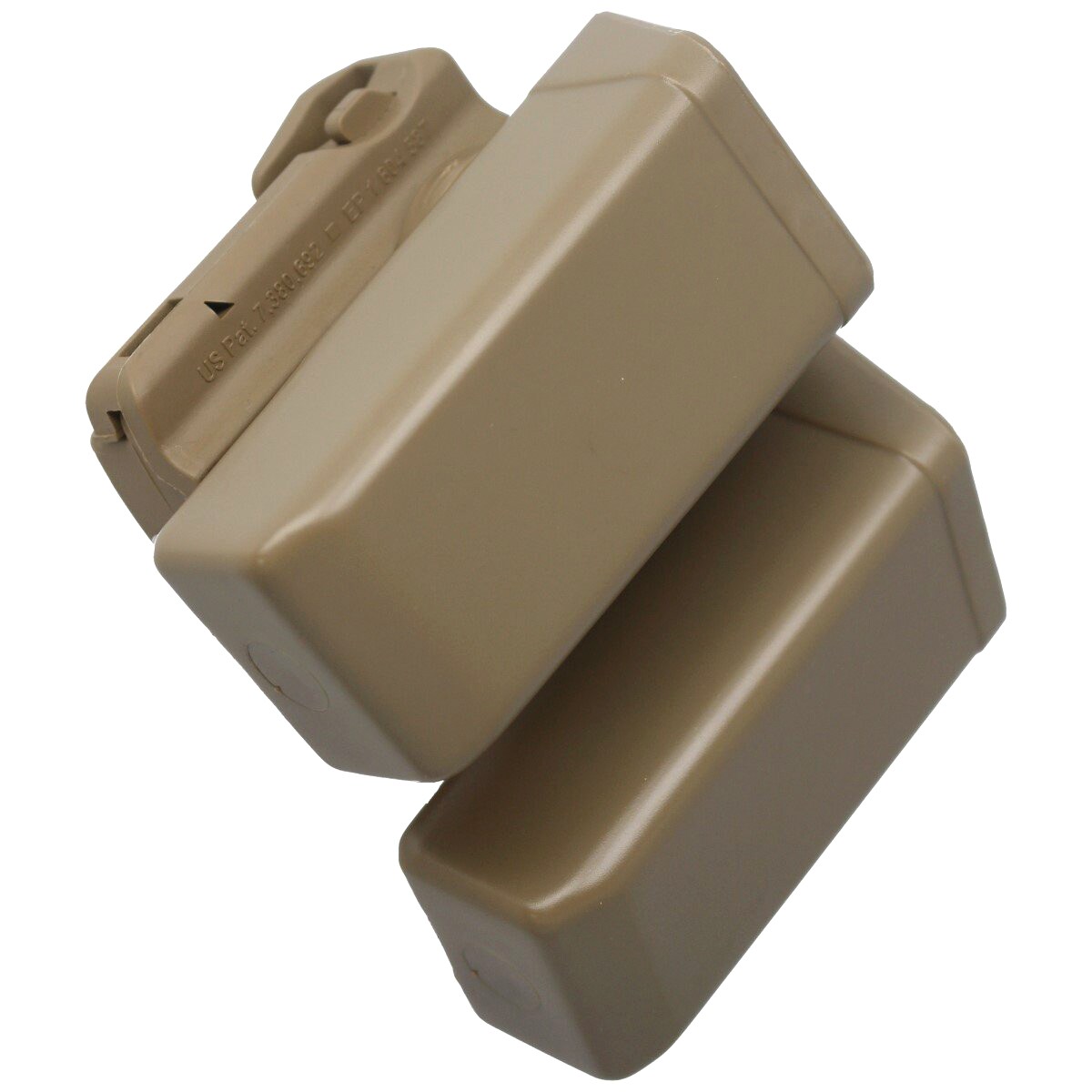 ESP double pouch with UBC-01 Clip mount for 9 mm magazines - Khaki