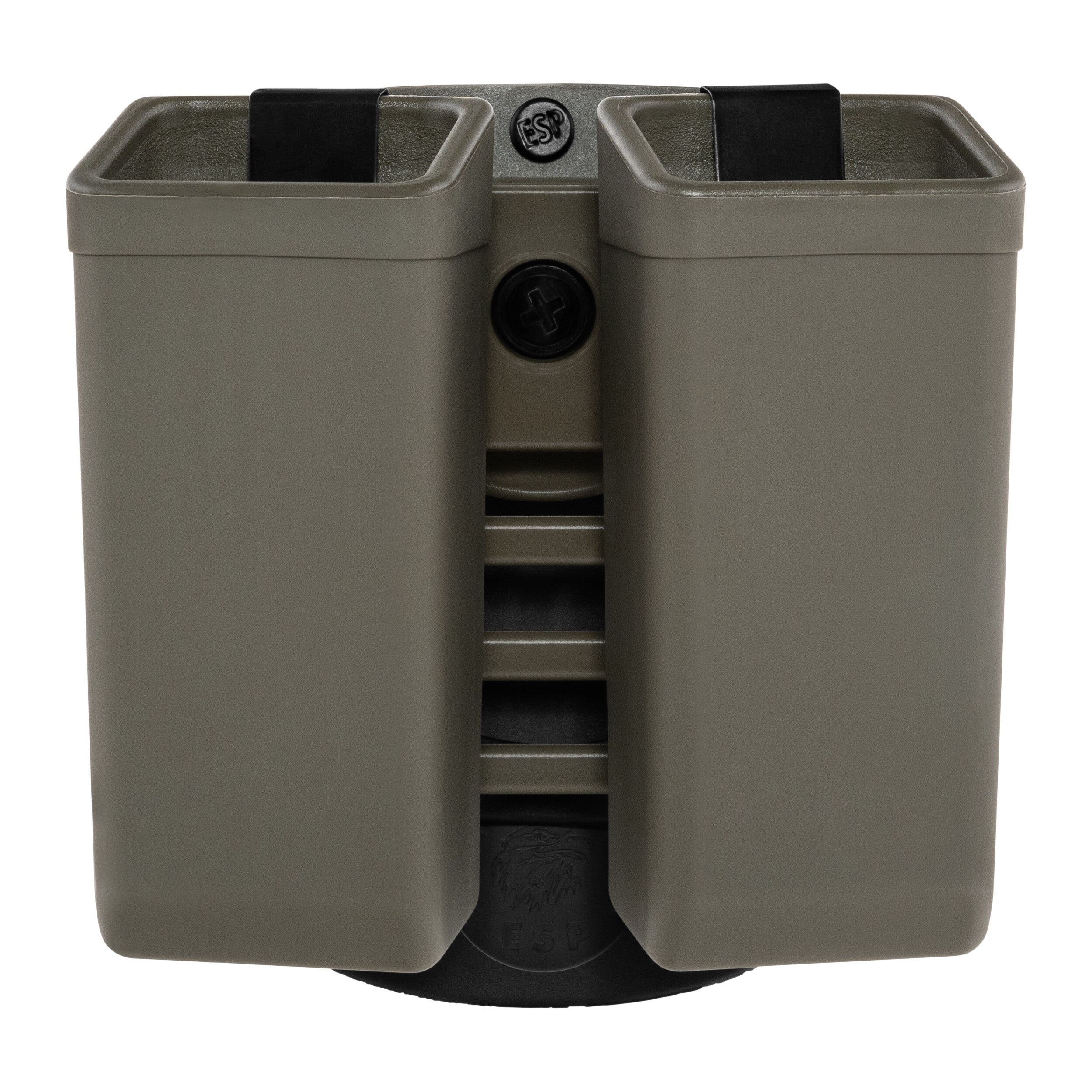 ESP Double swivel pouch with Paddle mount for 9 mm magazines - Olive Drab