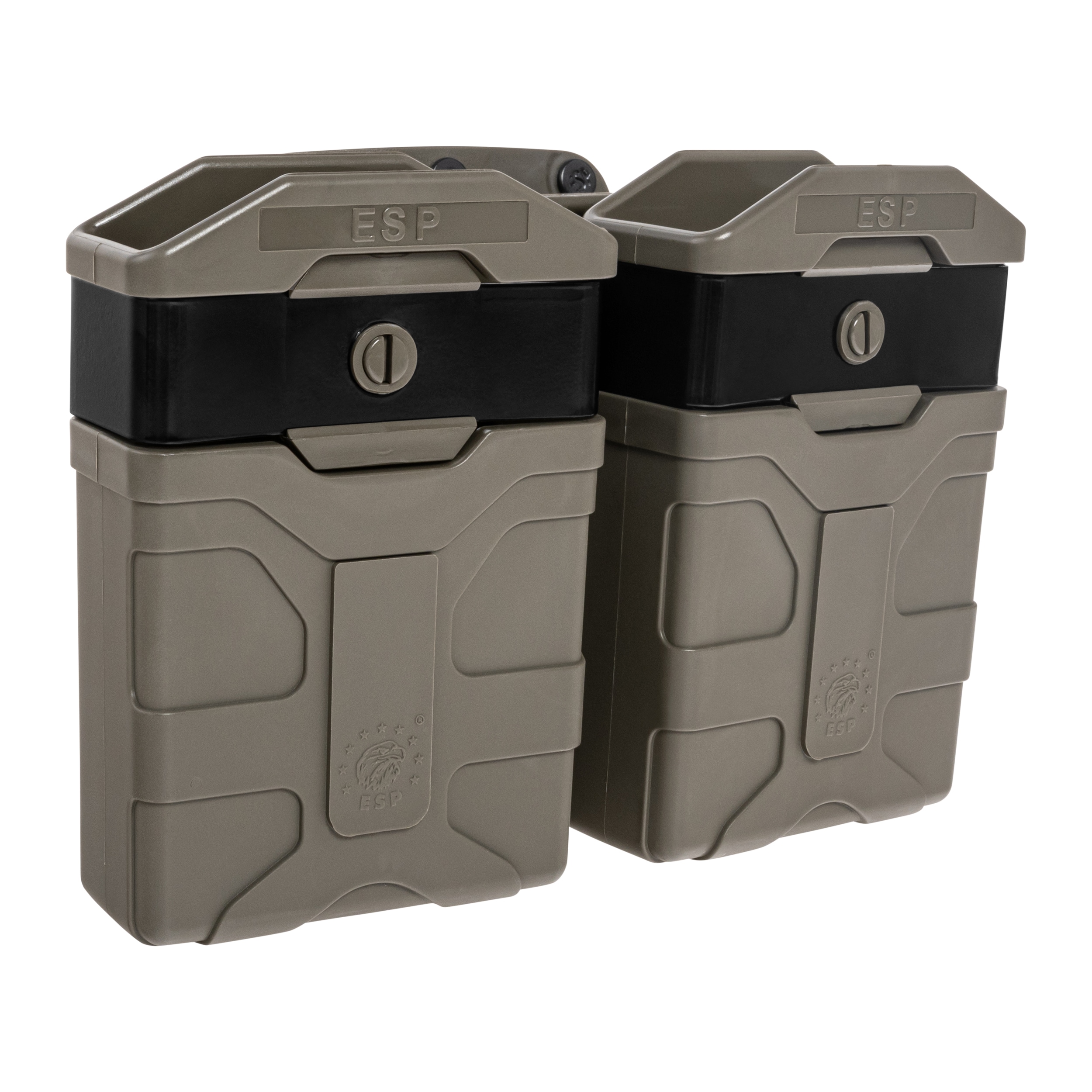 ESP Double Swivel Pouch with Paddle mount for 5.56 mm caliber magazines - Olive Drab