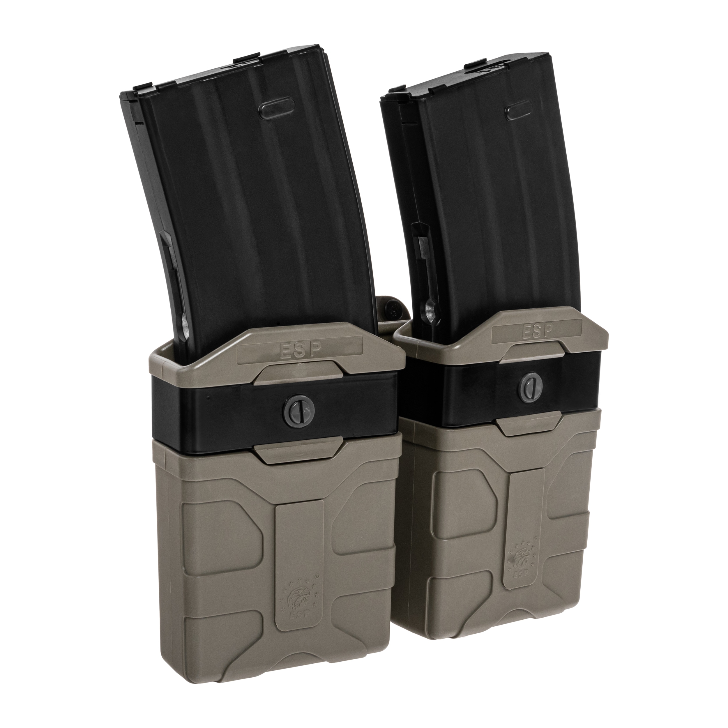 ESP Double Swivel Pouch with Paddle mount for 5.56 mm caliber magazines - Olive Drab