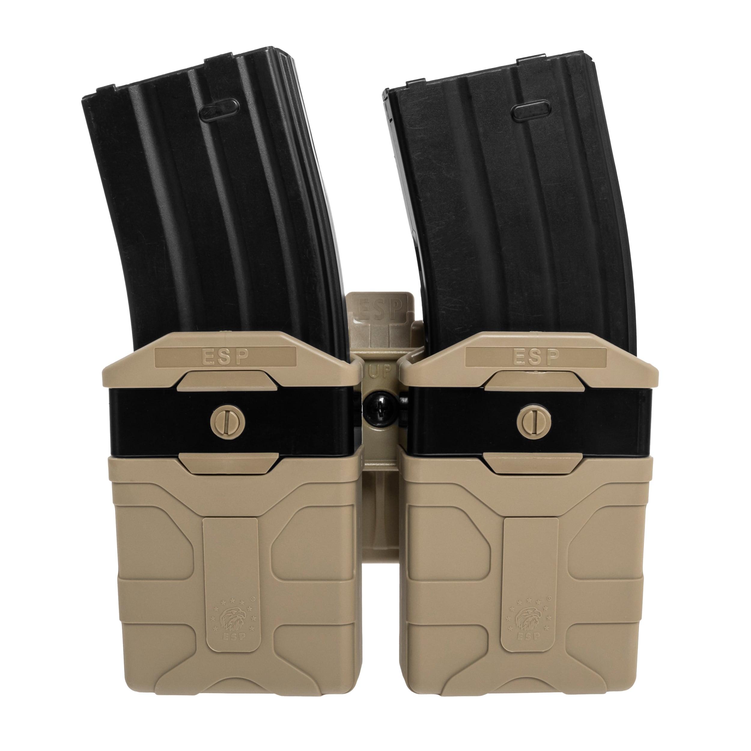 ESP Double swivel pouch with UBC-05-A mount for 5.56 mm caliber magazine - Khaki