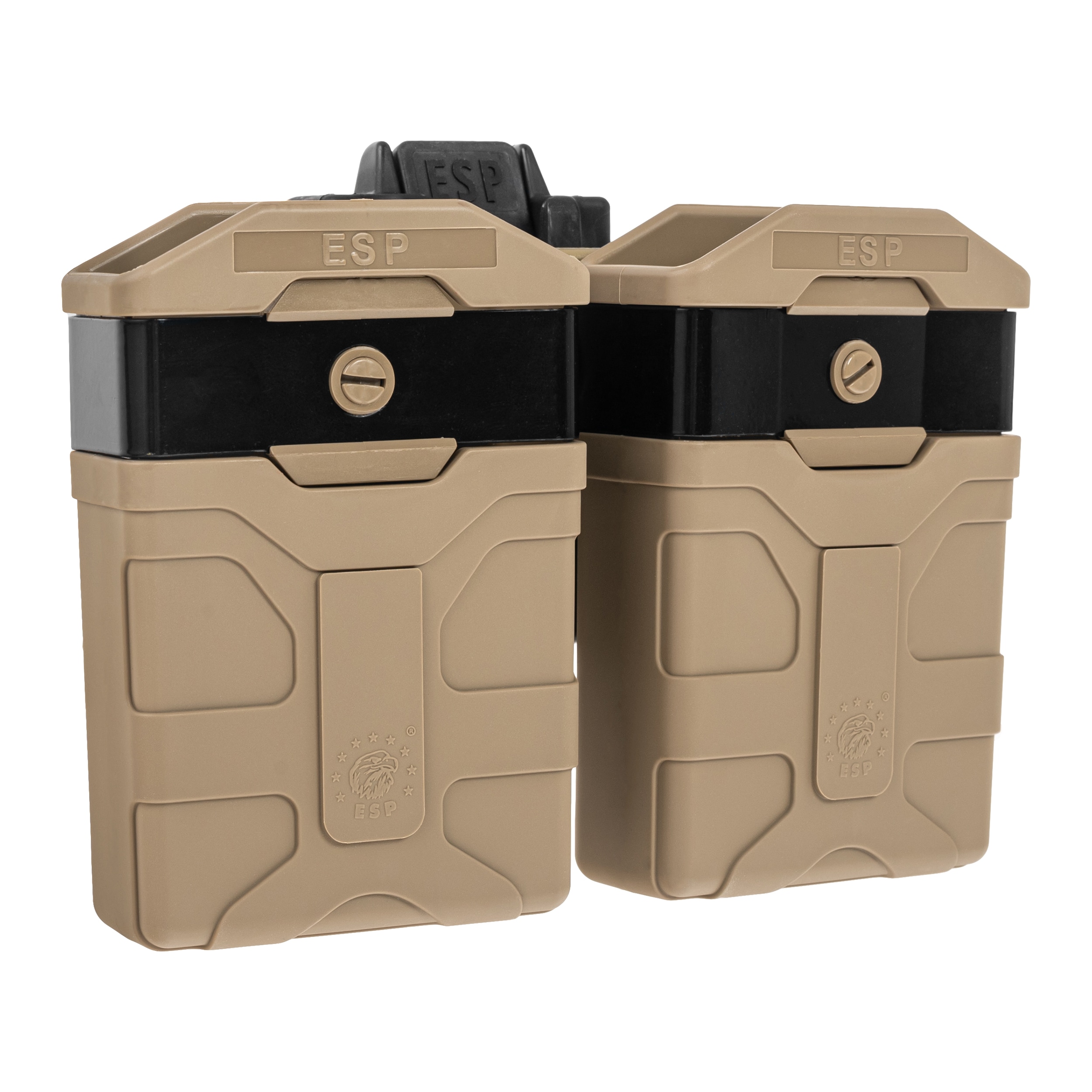 ESP Double swivel pouch with UBC-08 mount for magazines - Khaki