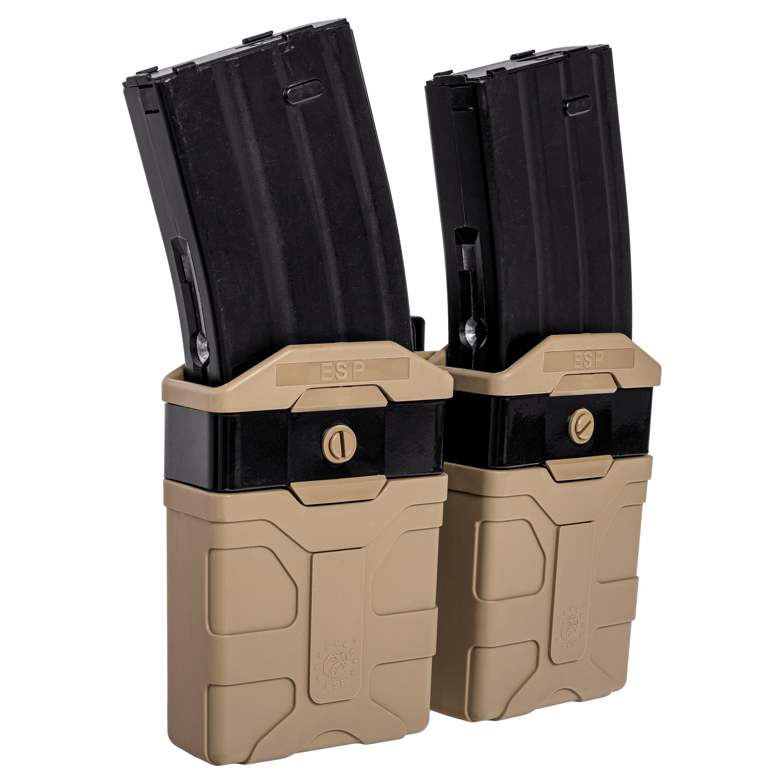 ESP Double swivel pouch with UBC-08 mount for magazines - Khaki