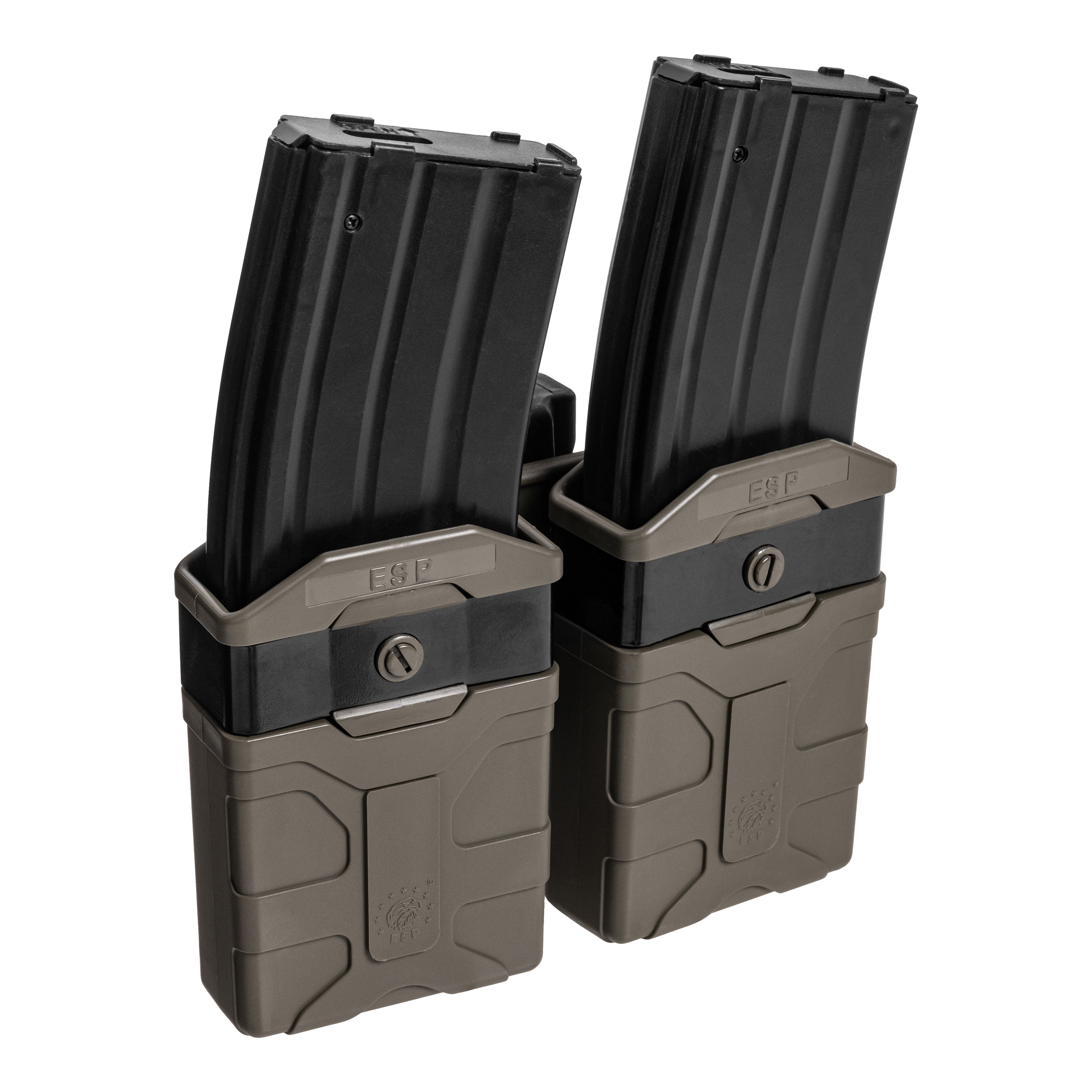 ESP Double swivel pouch with UBC-08 mount for magazines - Olive Drab