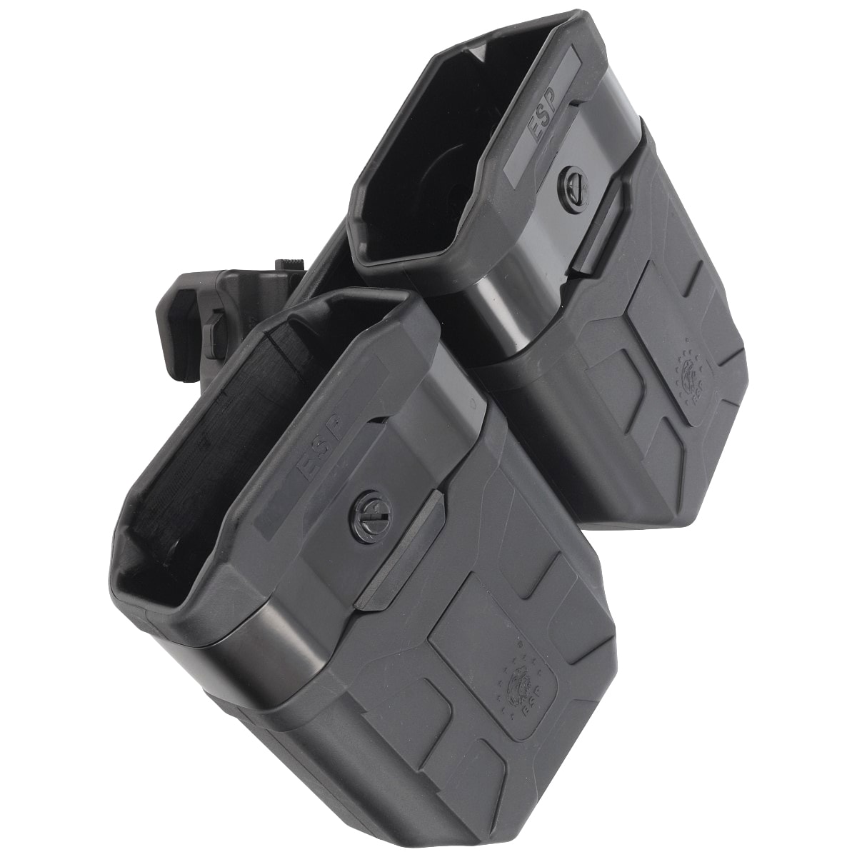 ESP Double pouch with UBC-01 Clip mount 7.62 x 39 mm magazines - Black