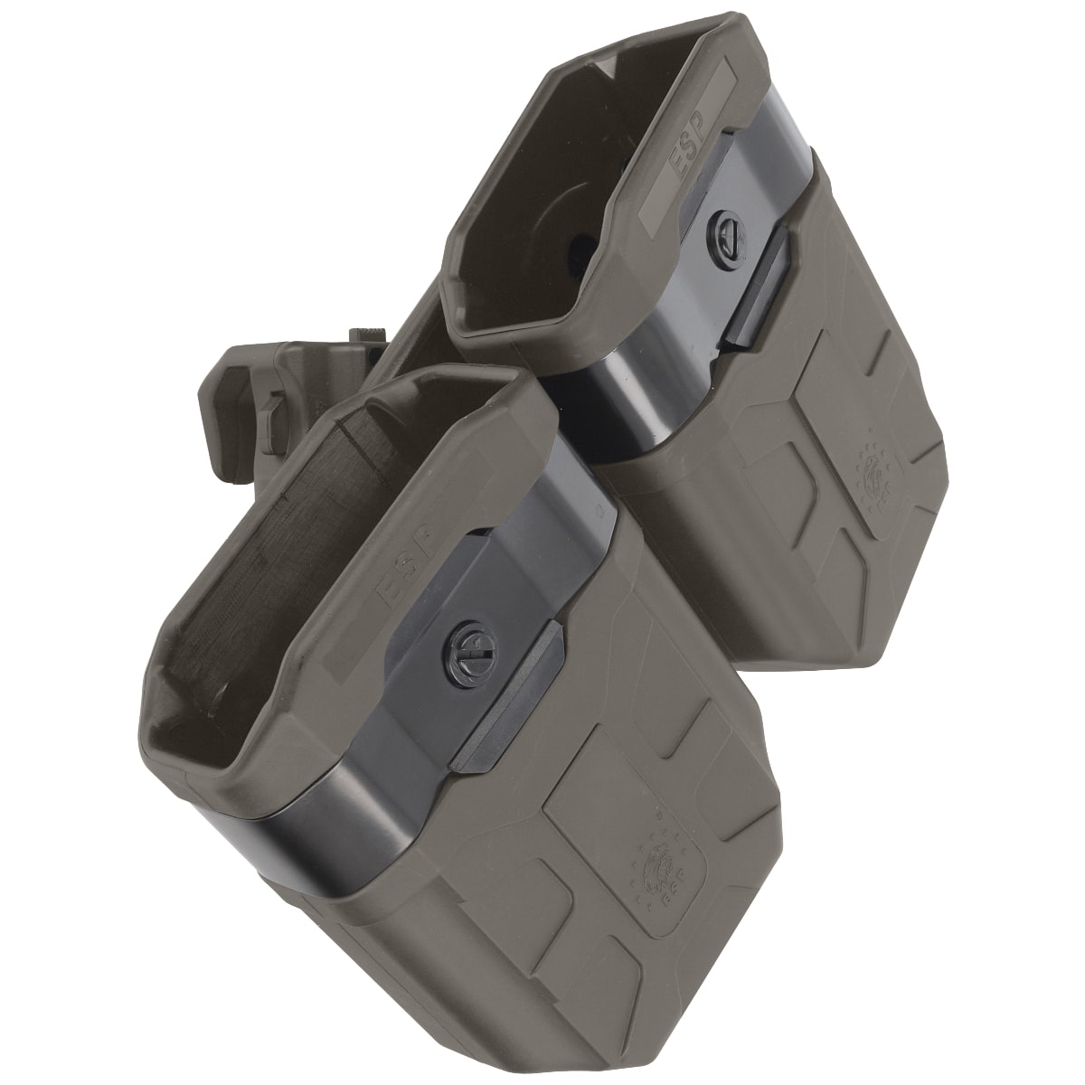 ESP Double pouch with UBC-01 Clip mount for 7.62 x 39 mm magazines - Olive Drab