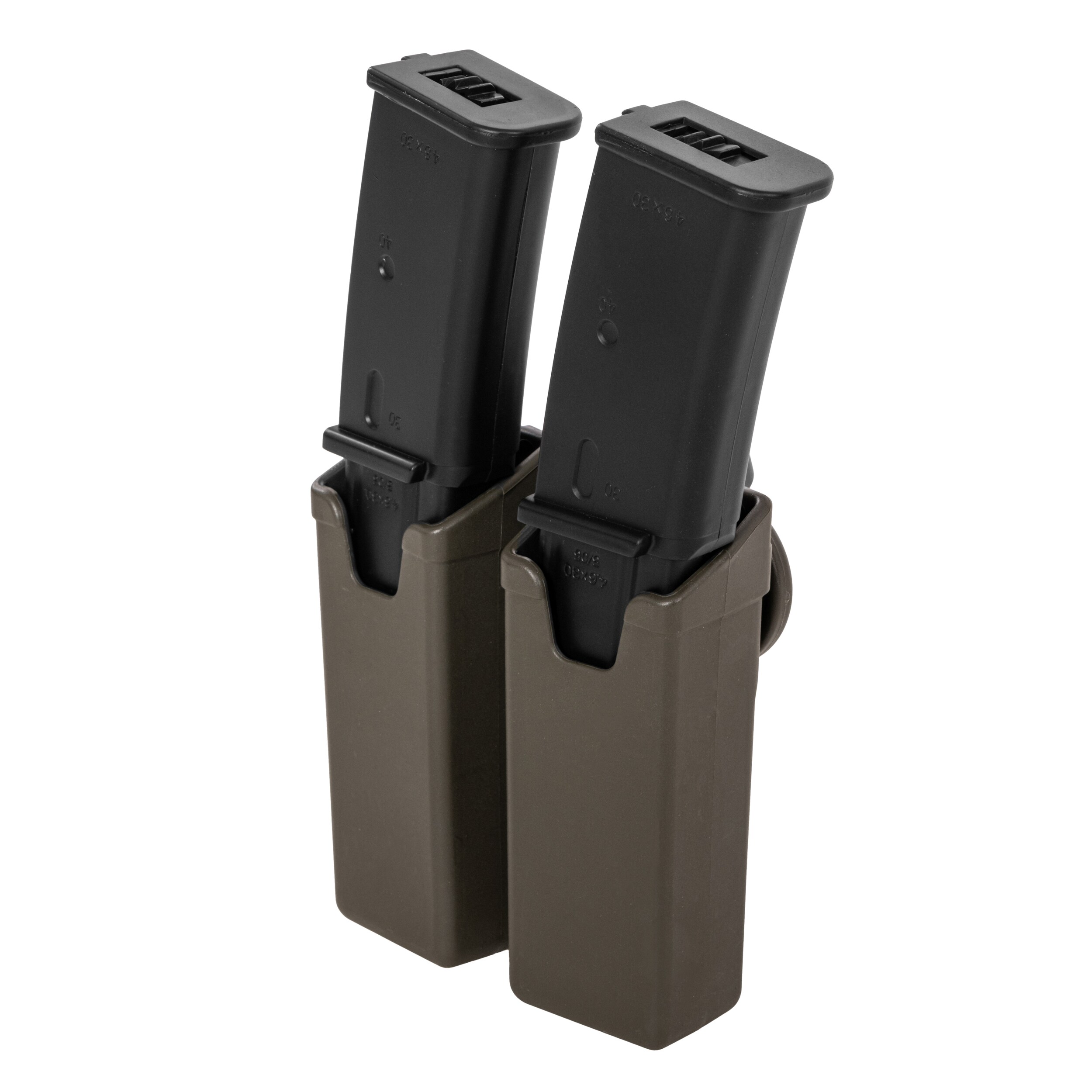 ESP Double pouch with UBC-02 Clip mount for MP5/UZI/SA VZ.61 magazines - Olive Drab