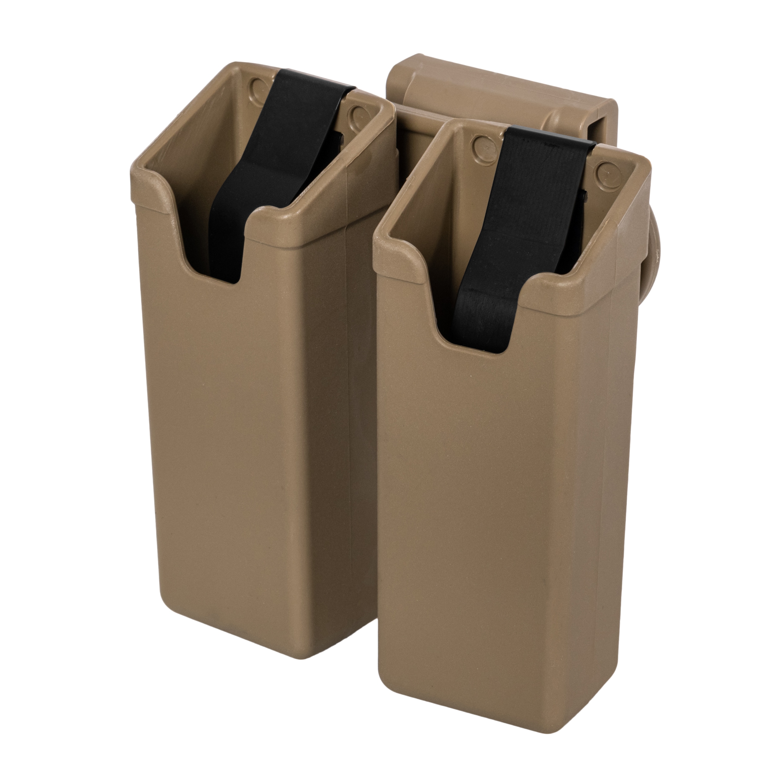 ESP Double pouch with UBC-03 Clip mount for MP5/UZI/SA VZ.61 magazines - Khaki