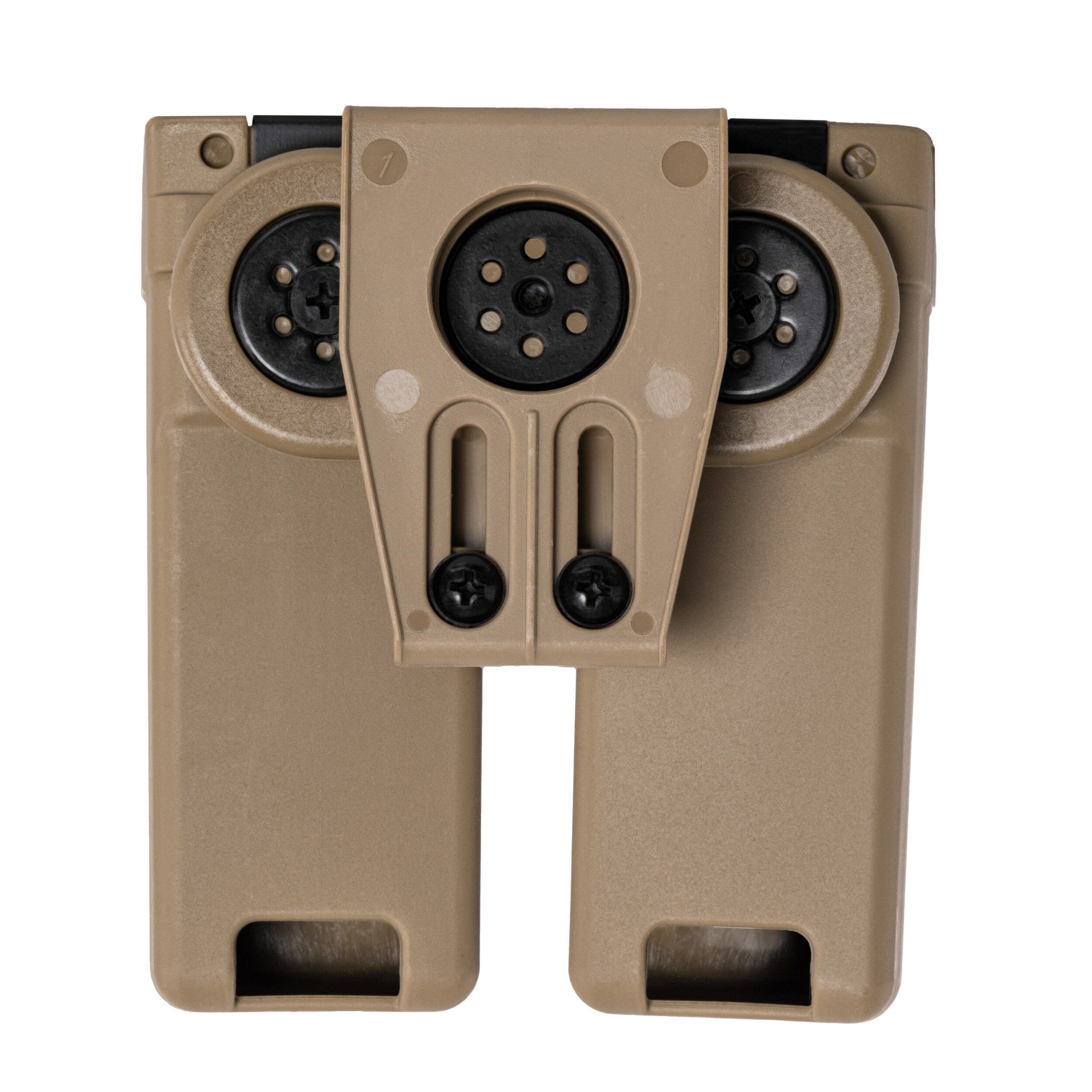 ESP Double pouch with UBC-03 Clip mount for MP5/UZI/SA VZ.61 magazines - Khaki