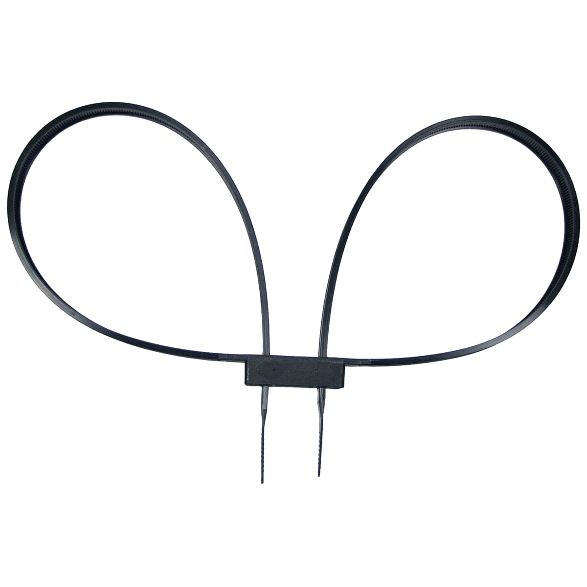 MFH disposable handcuffs 80 x 1.27 cm - Black - 10 pcs.