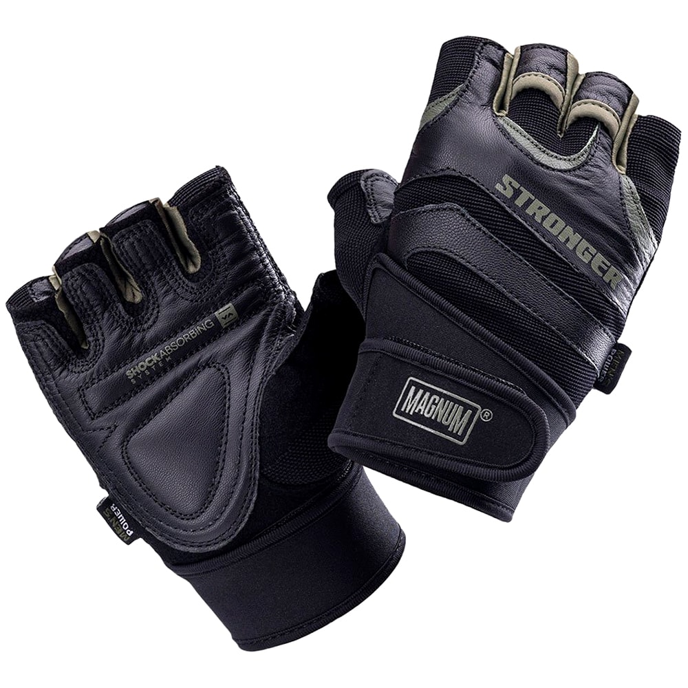 Magnum Shock Gloves - Black/Olivine