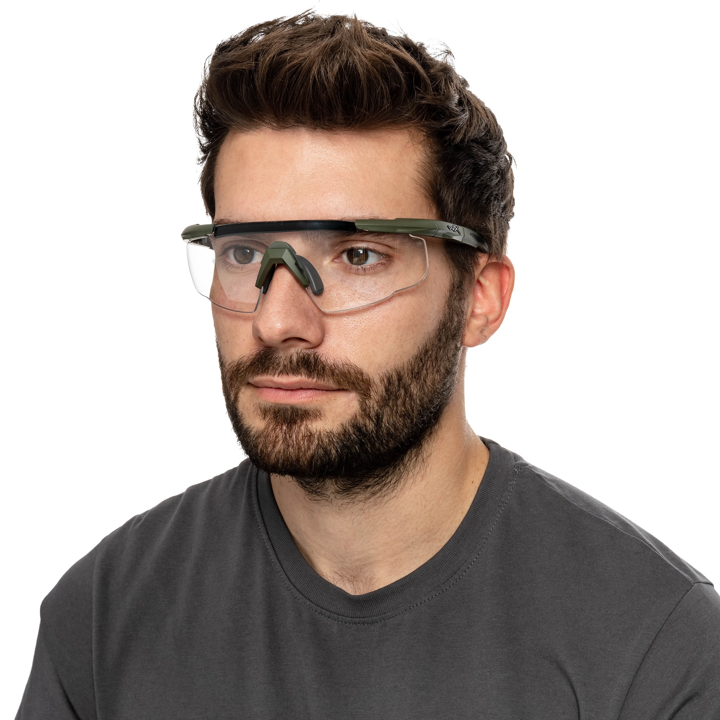 Wiley X Saber Advanced Set 3in1 tactical glasses - Grey/Clear/Light Rust/OD Green