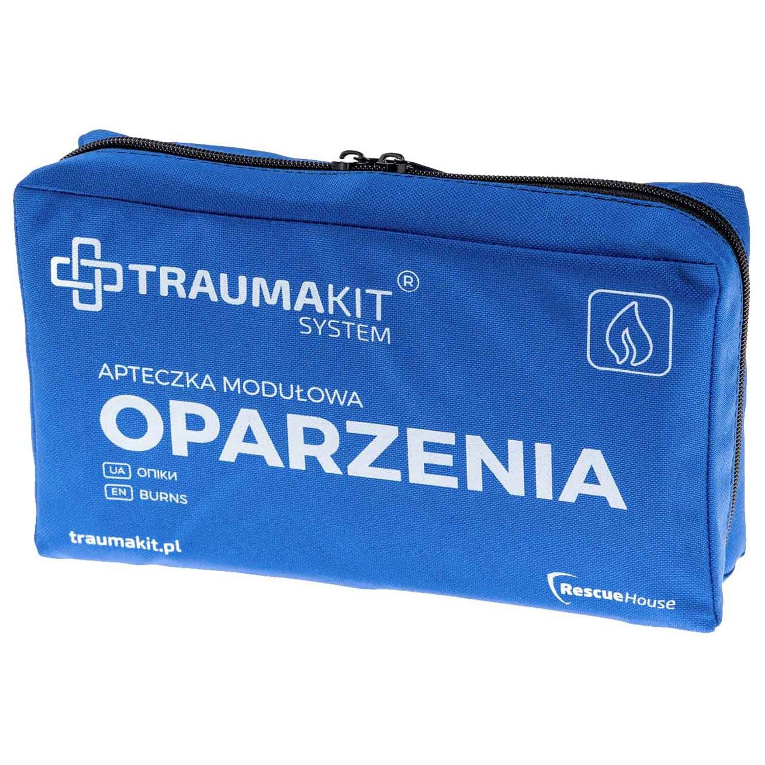 AedMax Trauma Kit O Modular First Aid Kit Blue - Burnshield Burns