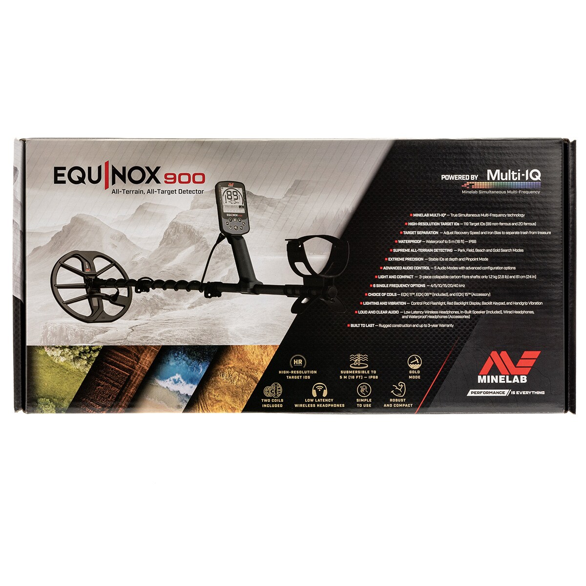 Minelab Equinox 900 Metal Detector - set