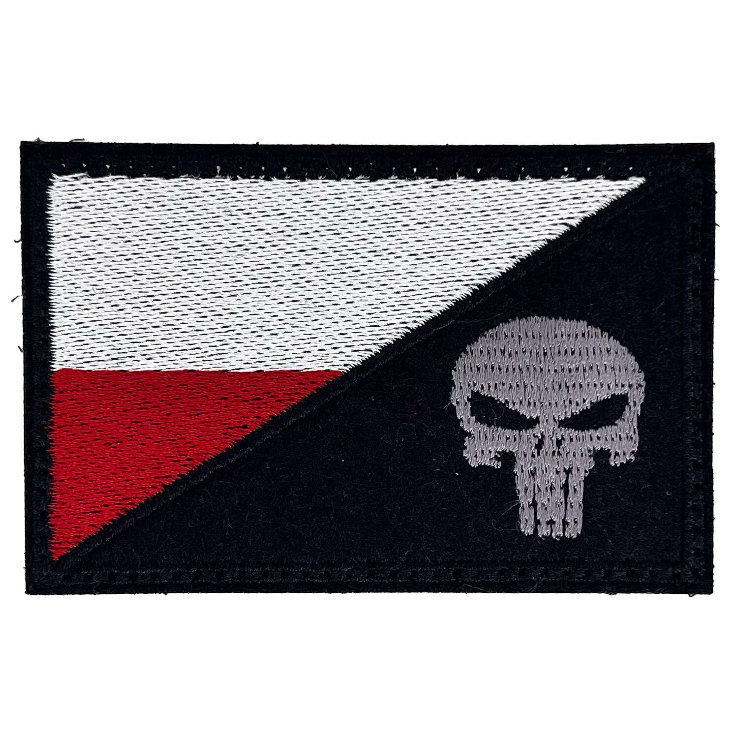 Polish Flag patch - Punisher 75 x 45 mm