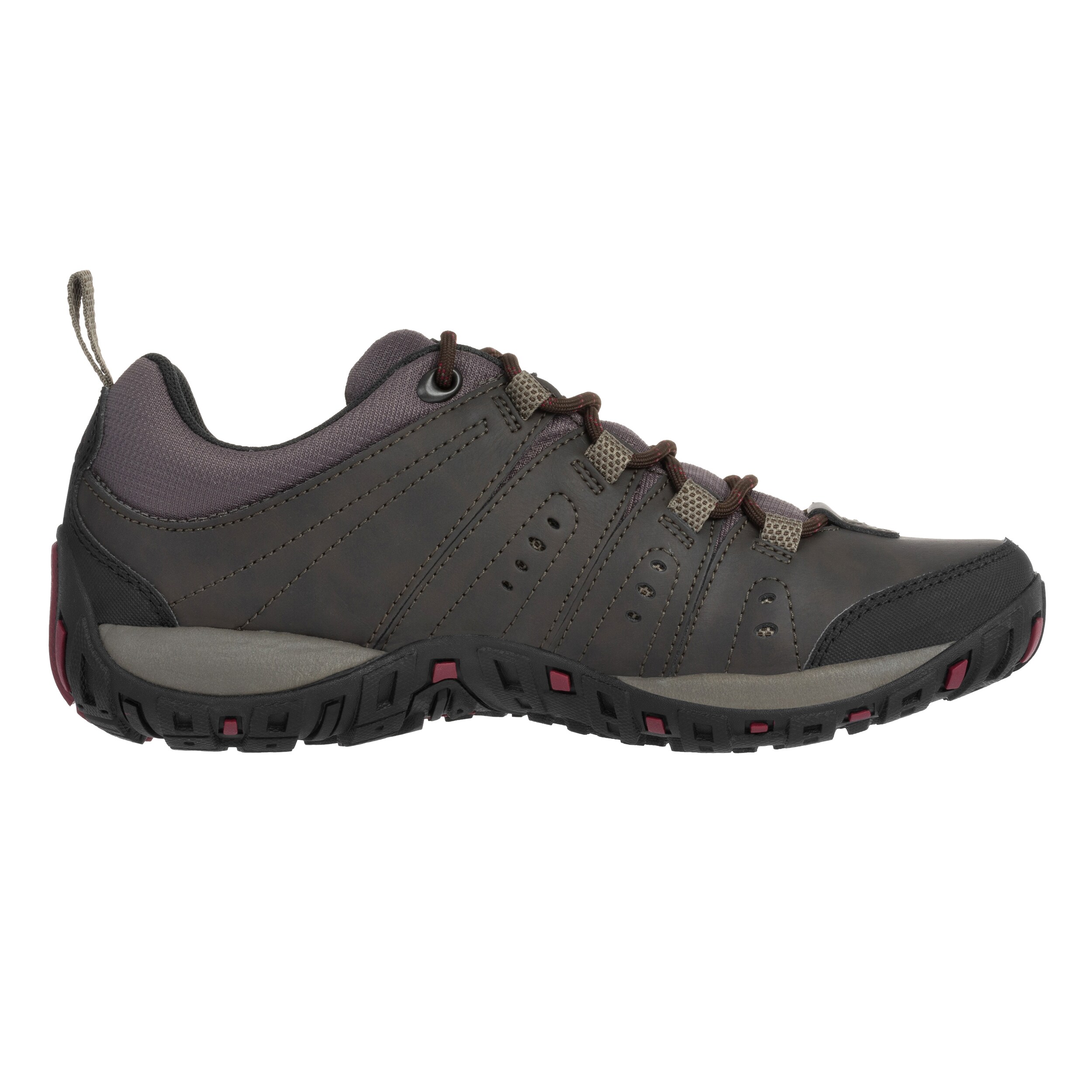 Columbia Woodburn II Low Waterproof Shoes - Cordovan/Garne Red