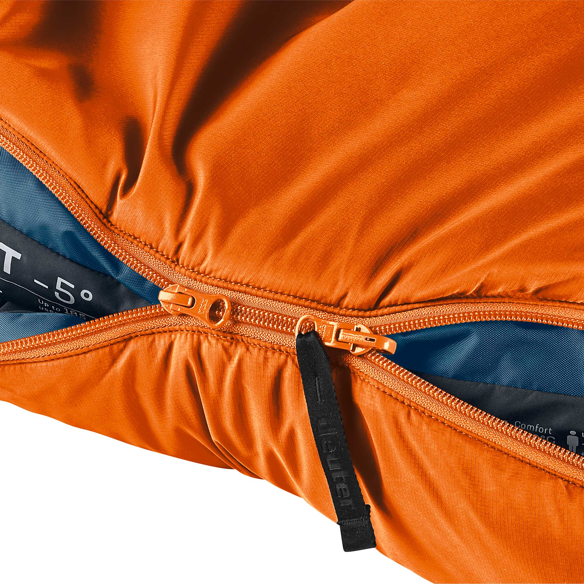 Deuter Orbit -5 Extra Long Sleeping Bag - Chestnut/Ink