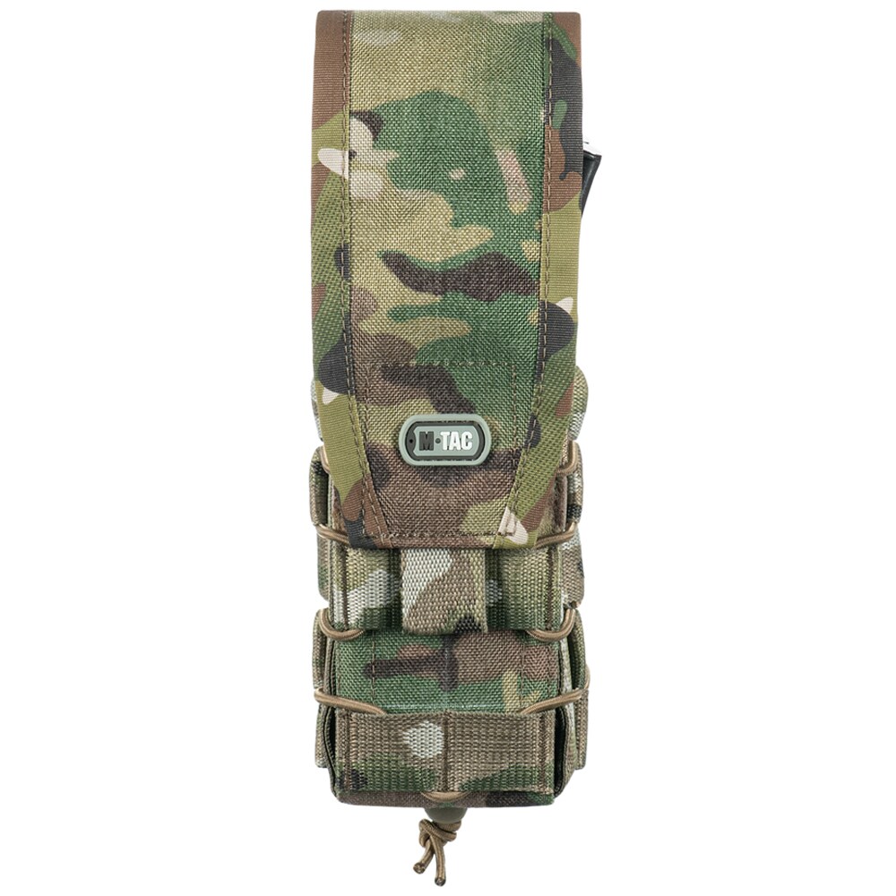 M-Tac Double pouch with flap for large magazines - MultiCam