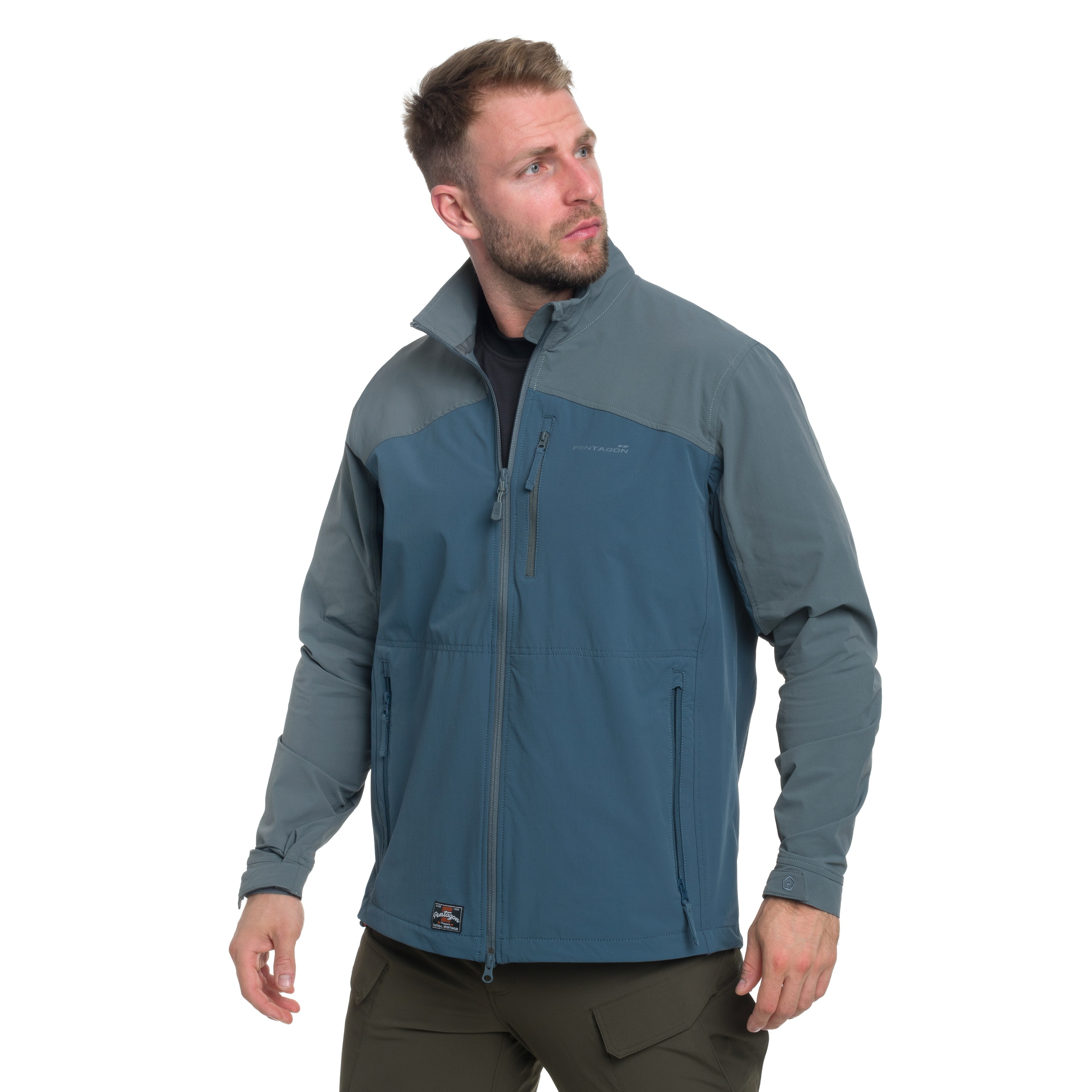 Pentagon Elite Light Softshell Jacket - Charcoal Blue