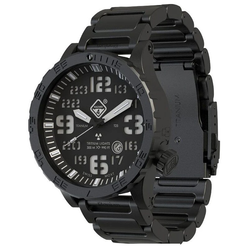 Hazard 4 Heavy Water Diver Nightwatch Bracelet - Black