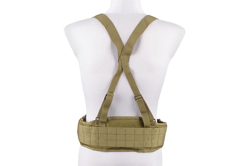 Belt with X Type Suspenders - Olive