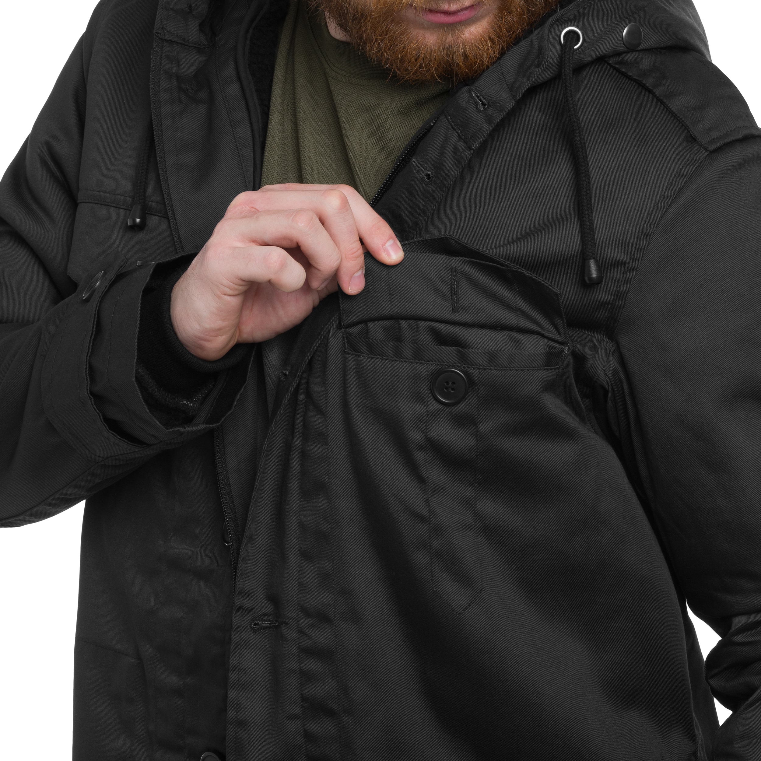 Brandit BW Parka Forest Jacket - Black