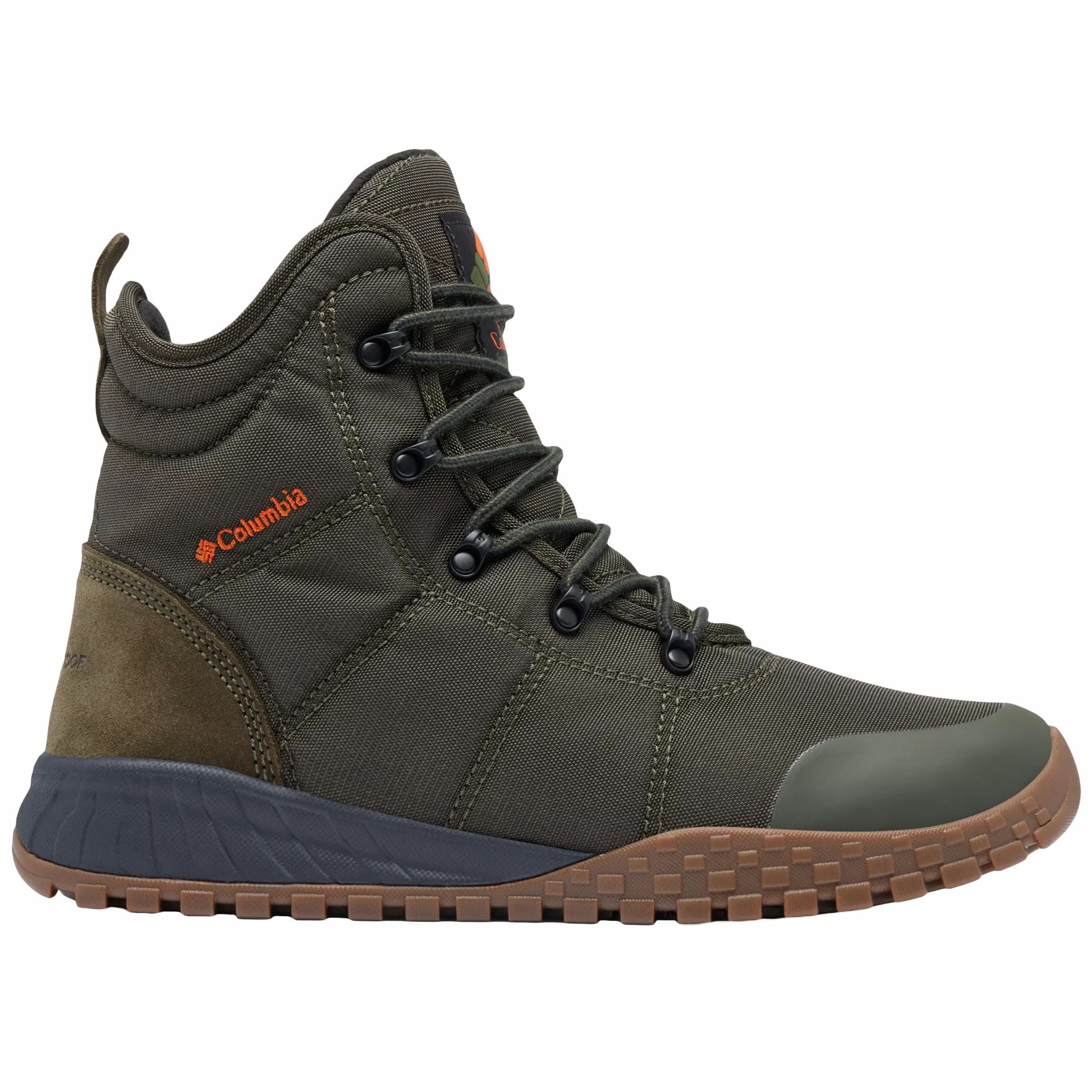 Columbia Fairbanks II Omni-Heat Waterproof Winter Boots - Deep Olive/Desert Sun