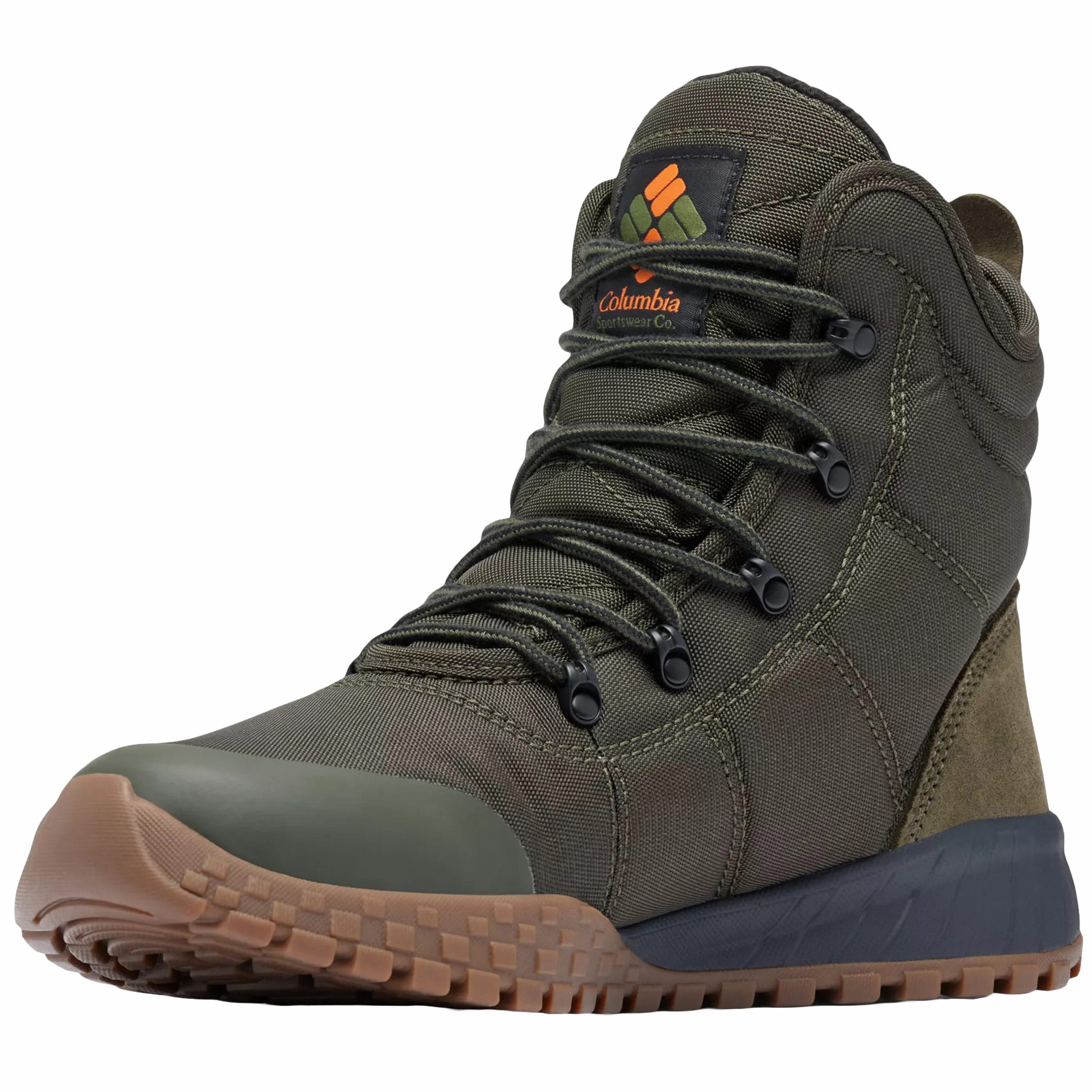 Columbia Fairbanks II Omni-Heat Waterproof Winter Boots - Deep Olive/Desert Sun